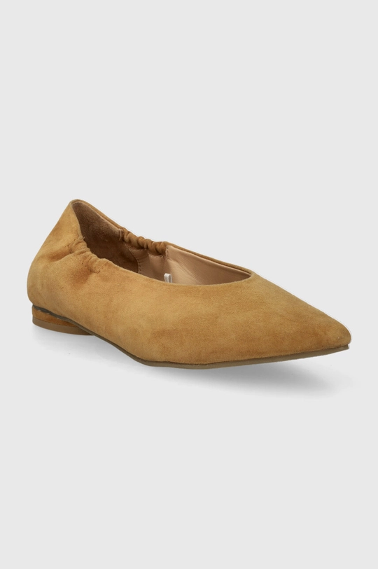Medicine ballerine in pelle scamosciata