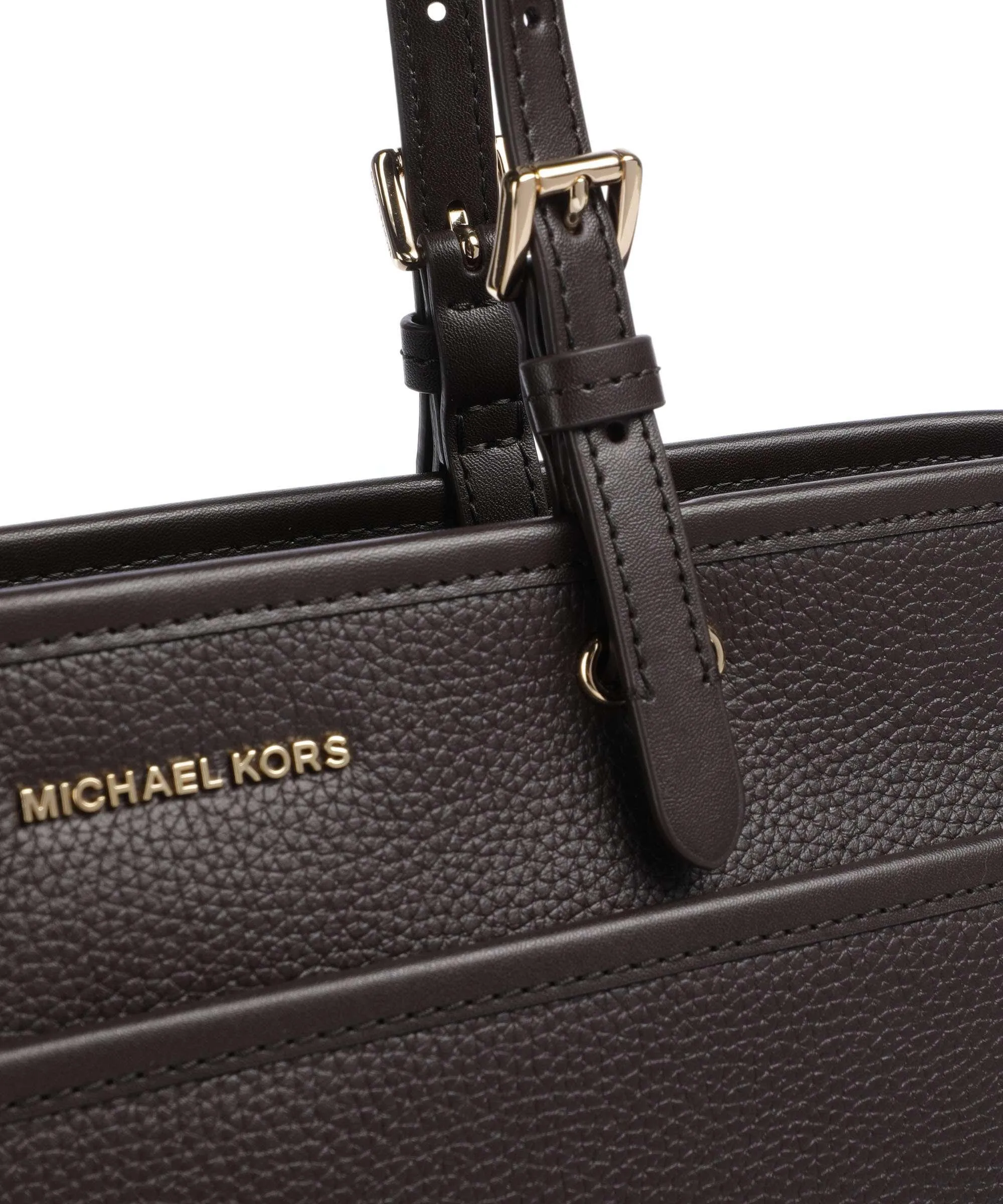  Michael Kors Winston Borsa shopper pelle di vacchetta grana cioccolato  
