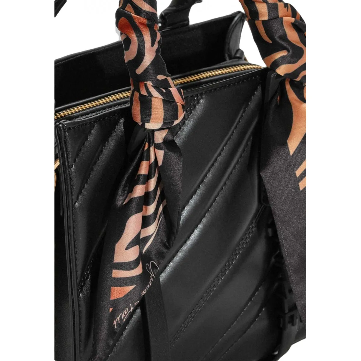 Mini Shopper Matelasse Con Manico Foulard