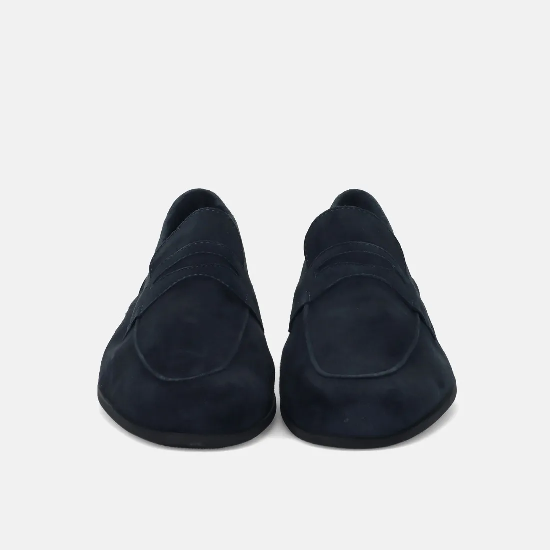 Mocassino da uomo Antica Cuoieria in camoscio blu