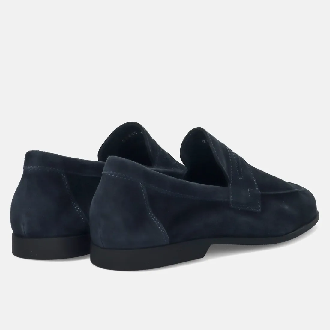 Mocassino da uomo Antica Cuoieria in camoscio blu
