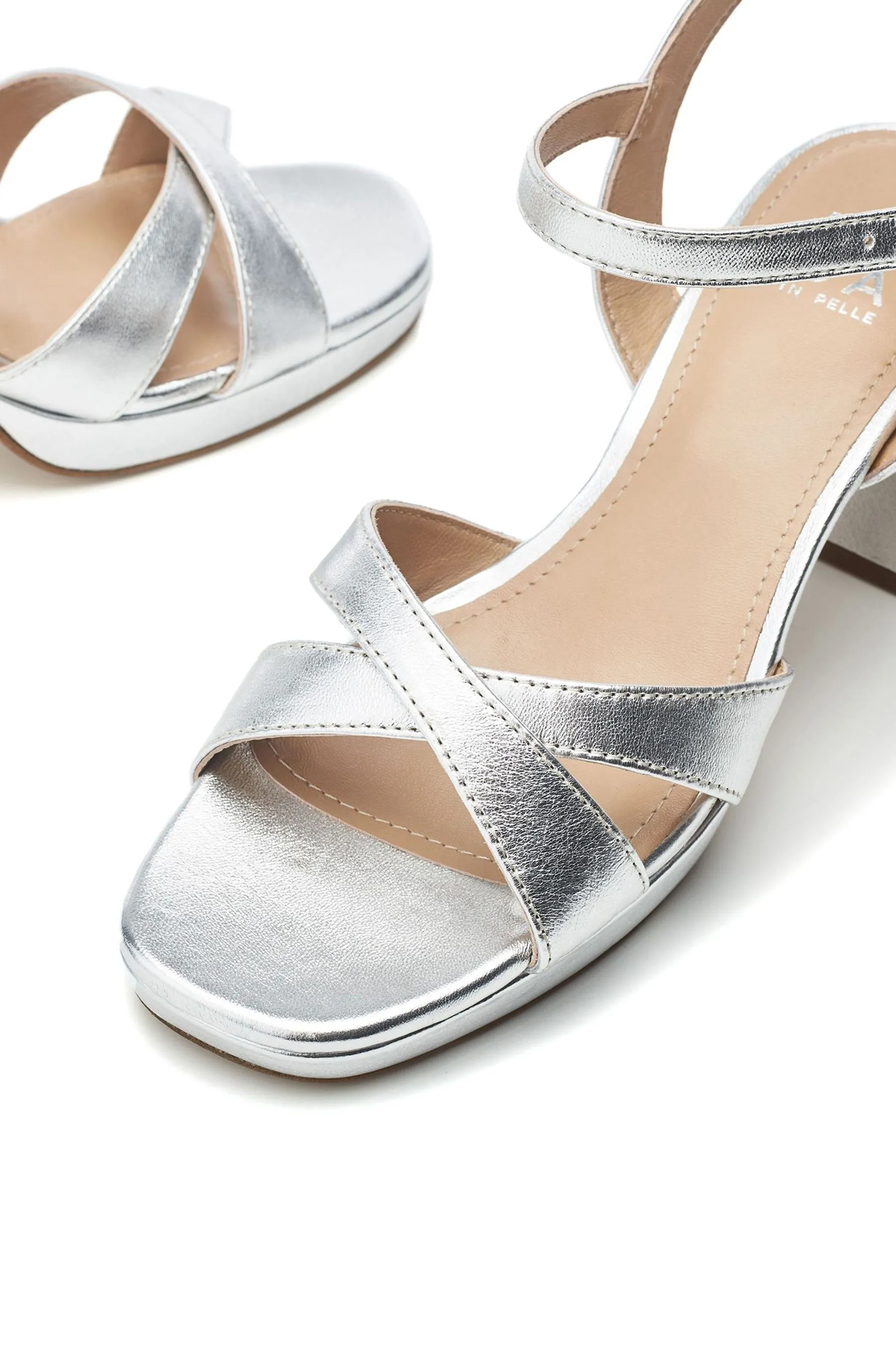 Moda in Pelle - Marli - Sandali con plateau e tacco largo