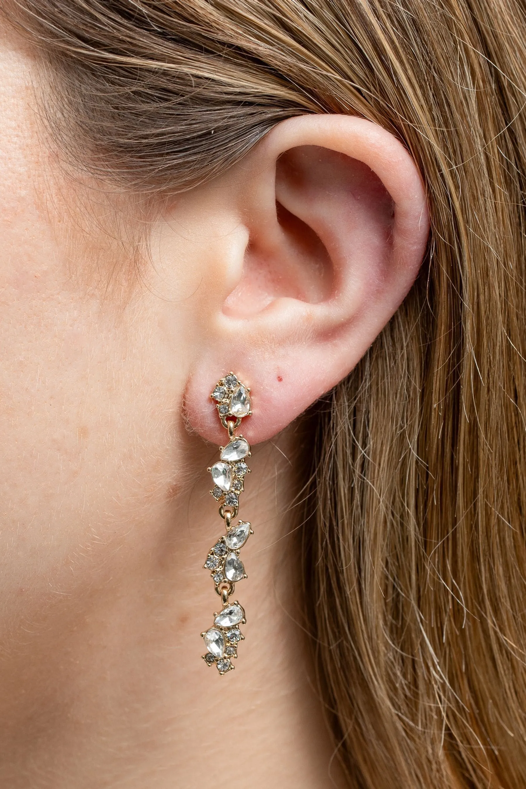 Mood - Orecchini pendenti con cristalli Stone misti