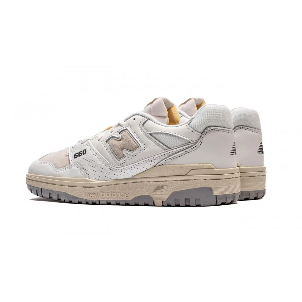 NEW BALANCE 550 VINTAGE BIANCO BEIGE UNISEX - BB550PWG