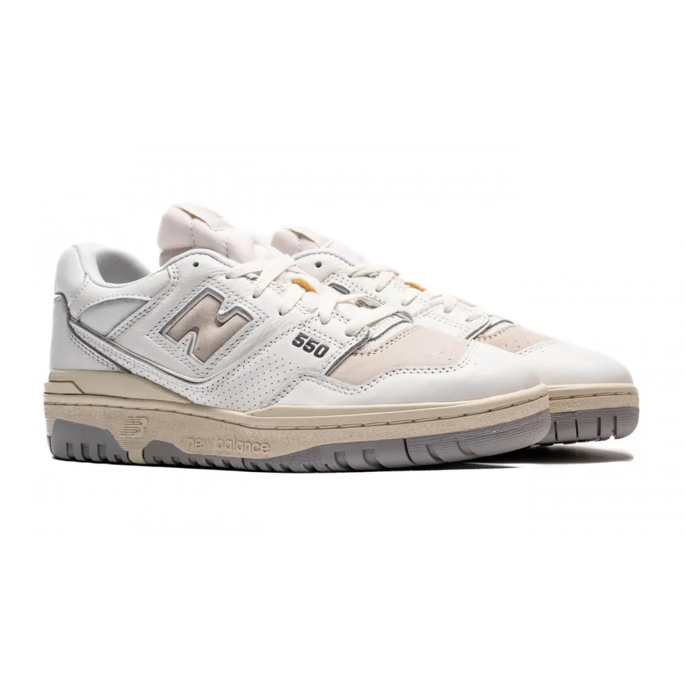 NEW BALANCE 550 VINTAGE BIANCO BEIGE UNISEX - BB550PWG