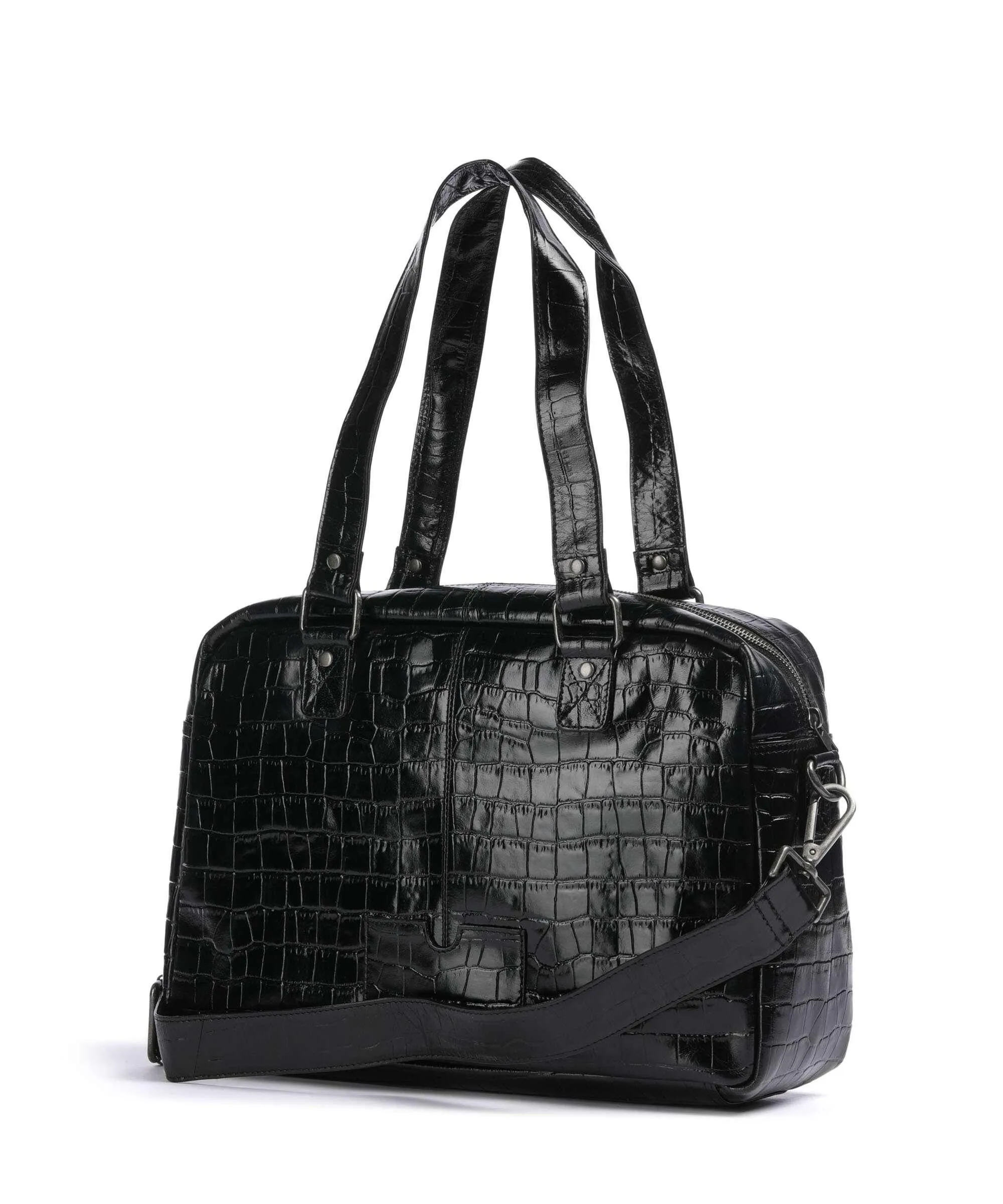  Núnoo Texas Mille Borsa shopper pelle in rilievo nero  