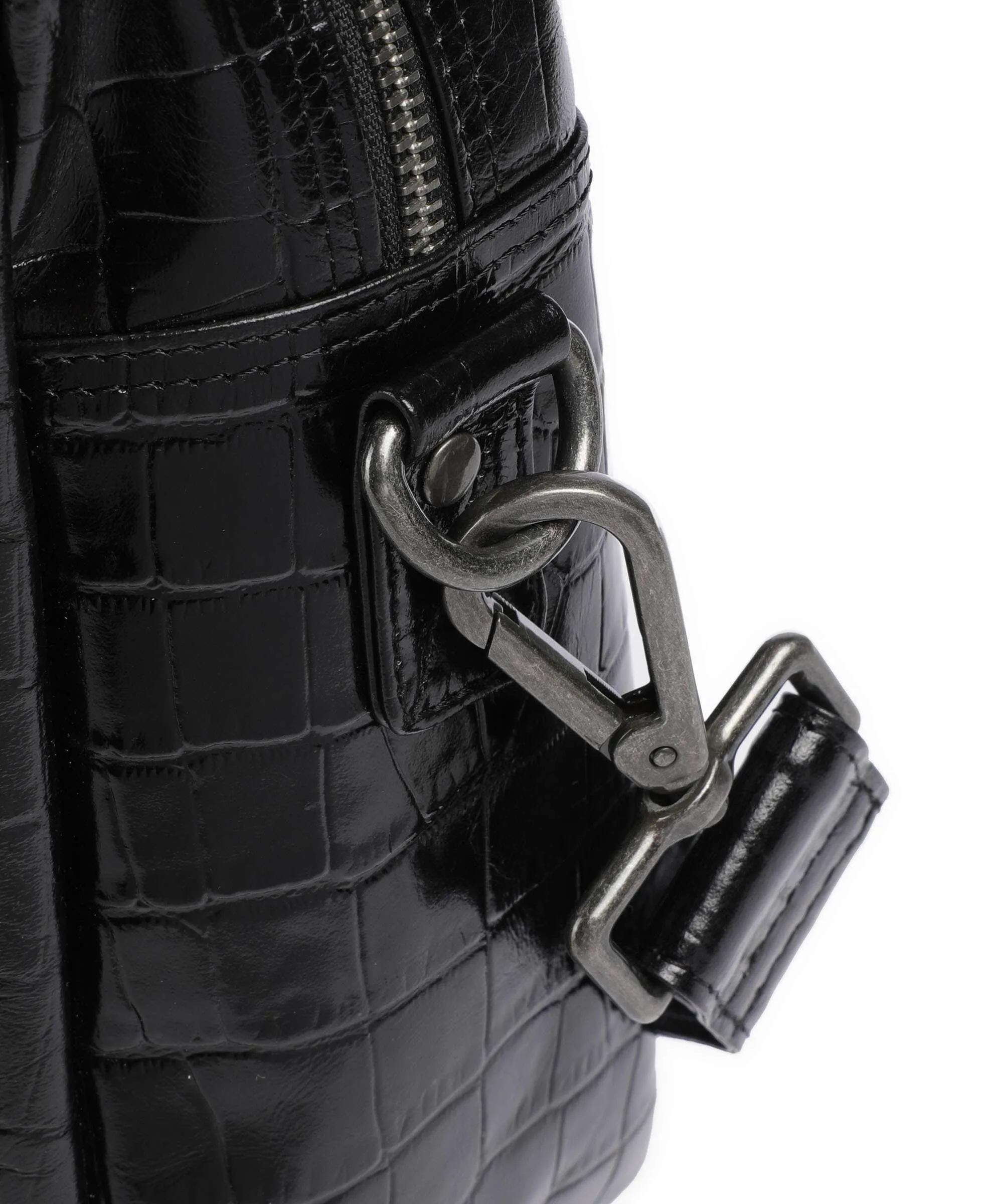  Núnoo Texas Mille Borsa shopper pelle in rilievo nero  