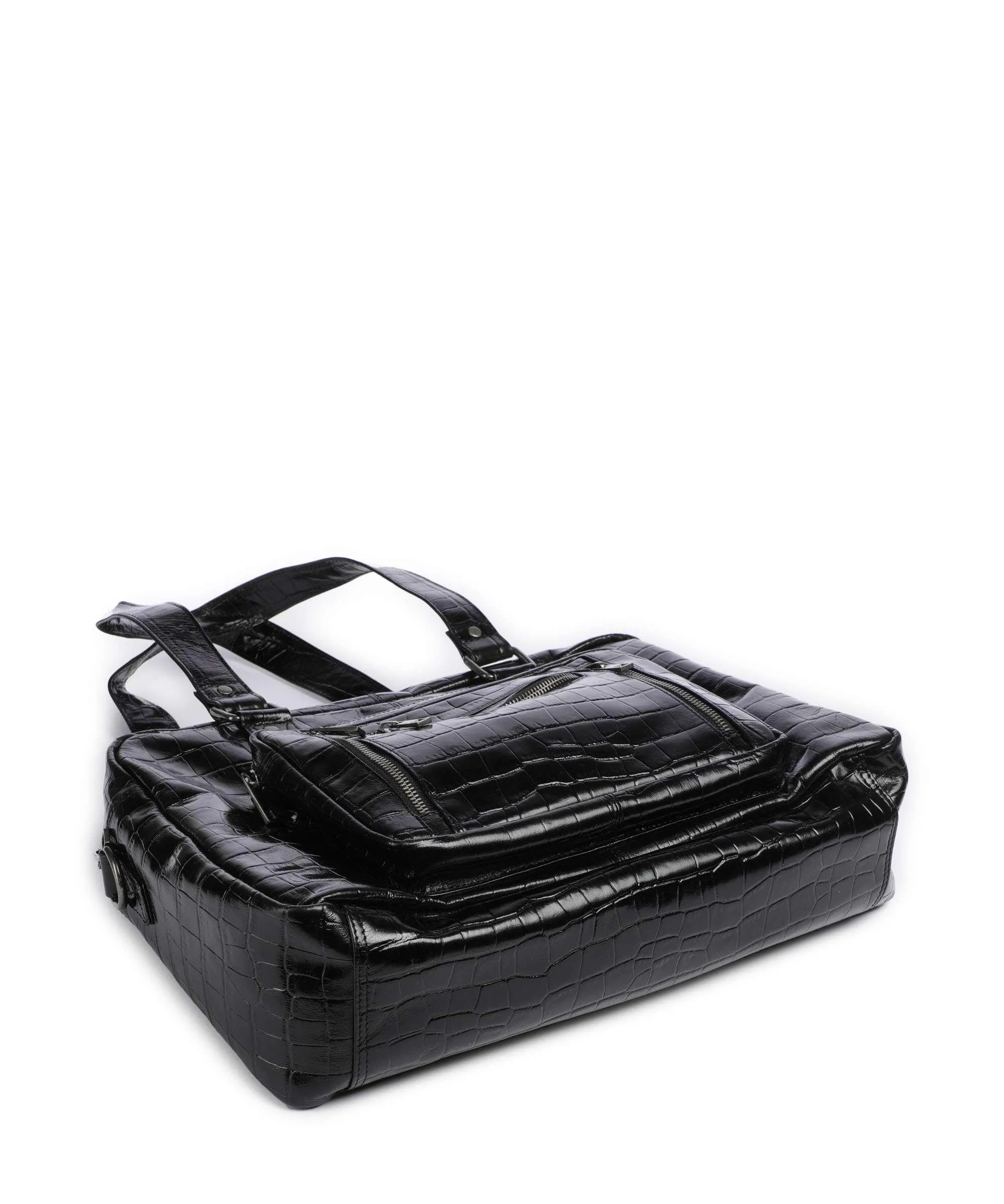  Núnoo Texas Mille Borsa shopper pelle in rilievo nero  