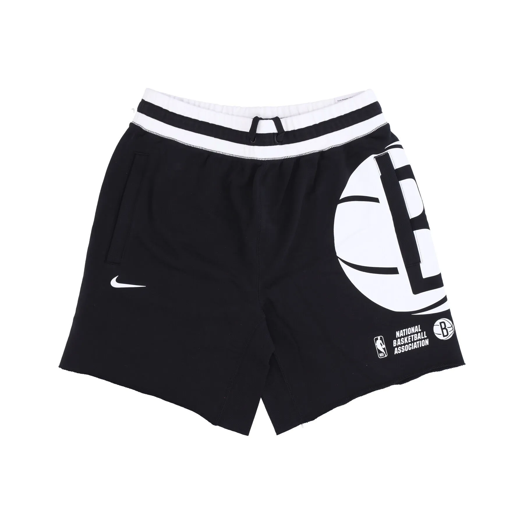 Pantalone Corto Tuta Uomo Nba Fleece Short Courtside Bronet Black