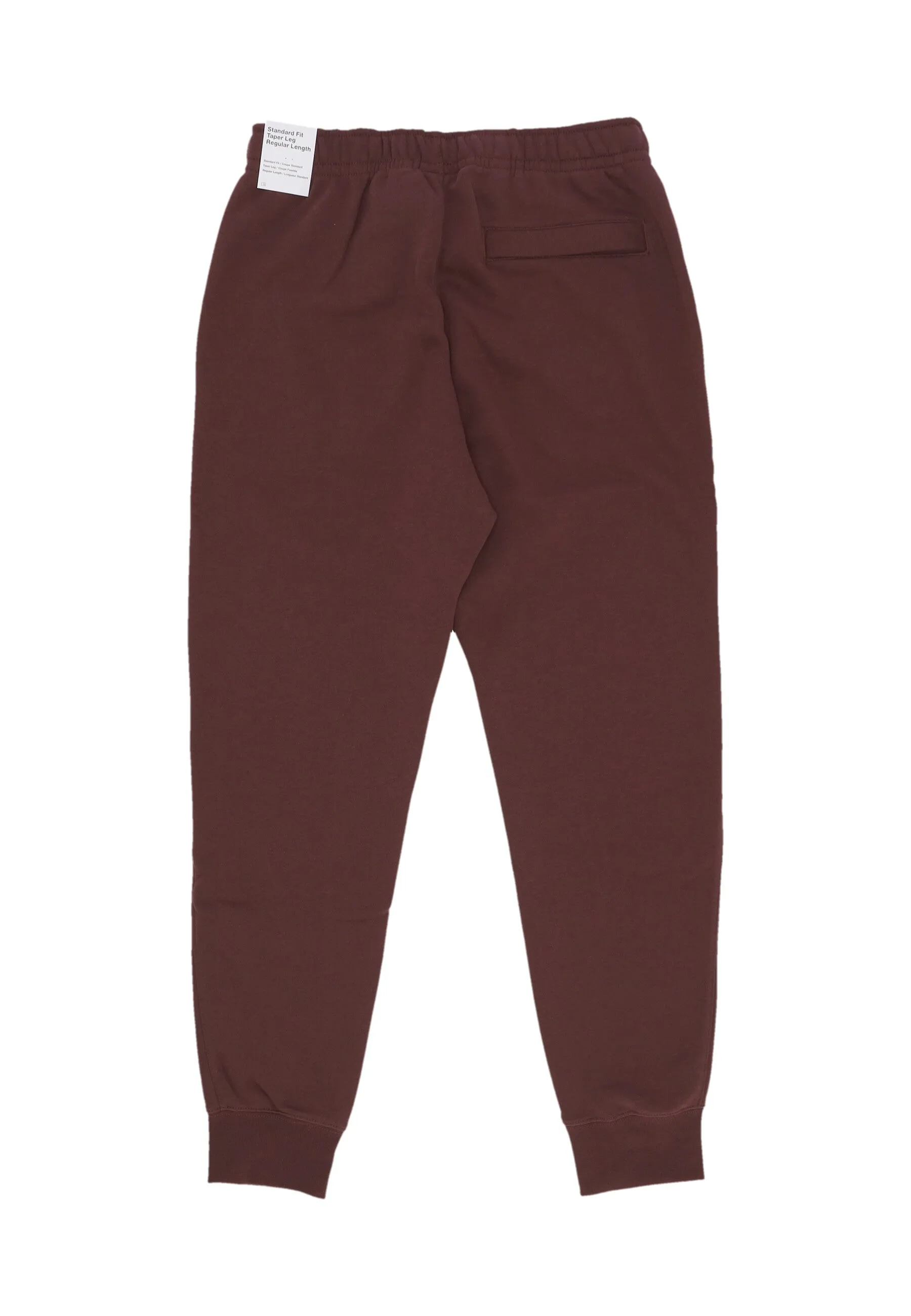 Pantalone Tuta Felpato Uomo Club Jogger Bb Burgundy Crush/burgundy Crush/white