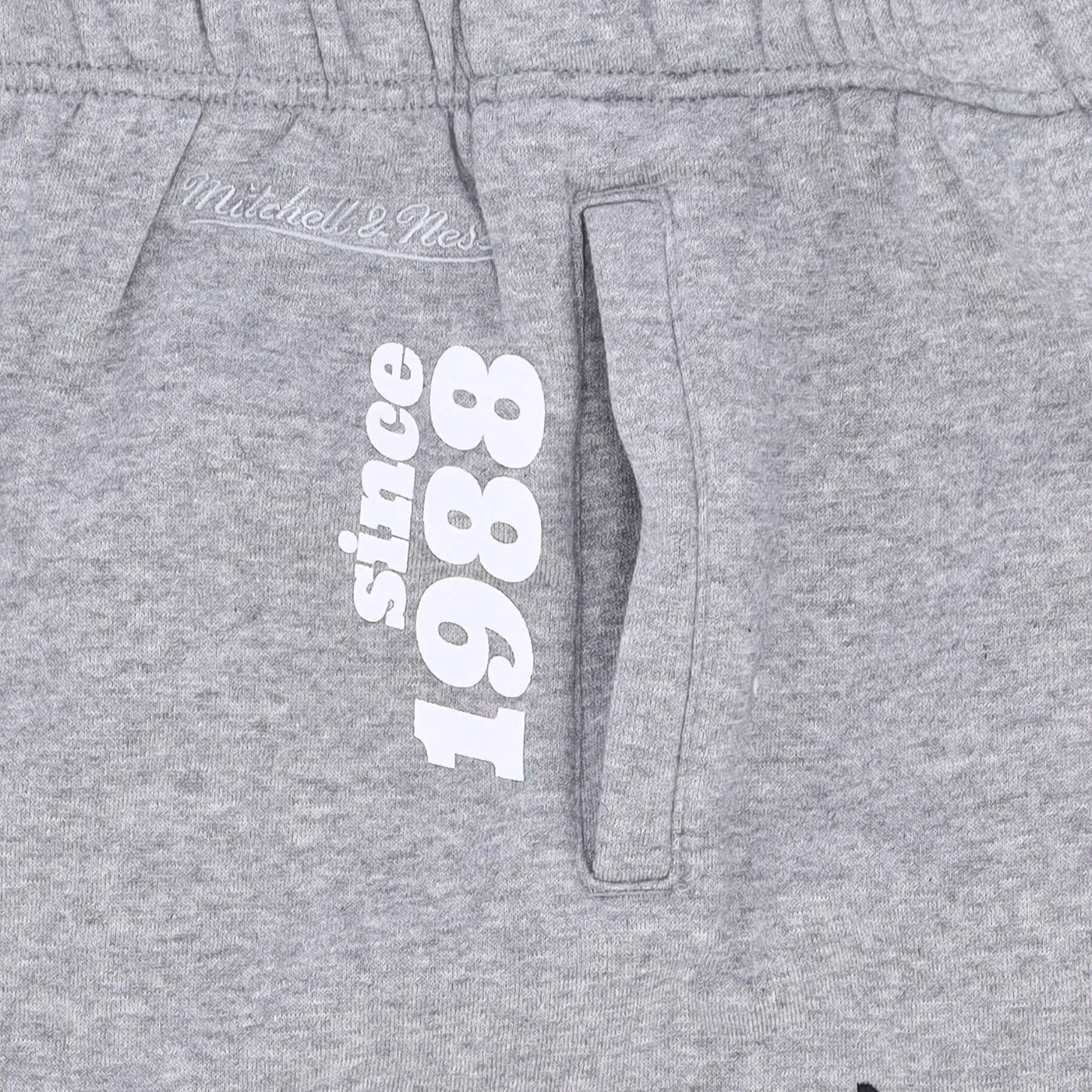 Pantalone Tuta Felpato Uomo Nba Team Origins Fleece Pant Hardwood Classics Miahea Grey Heather