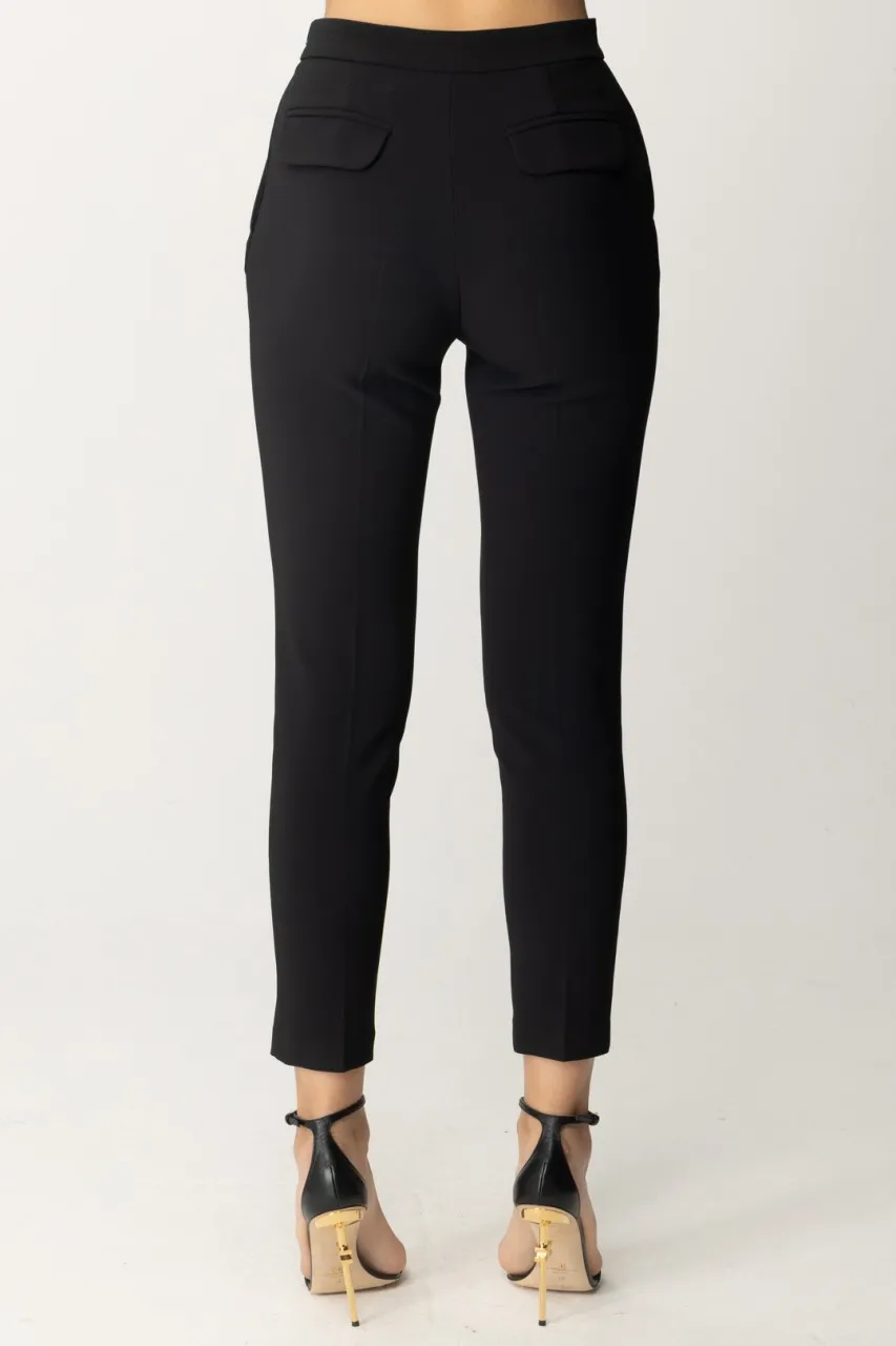 Pantaloni alla caviglia con morsetto Nero