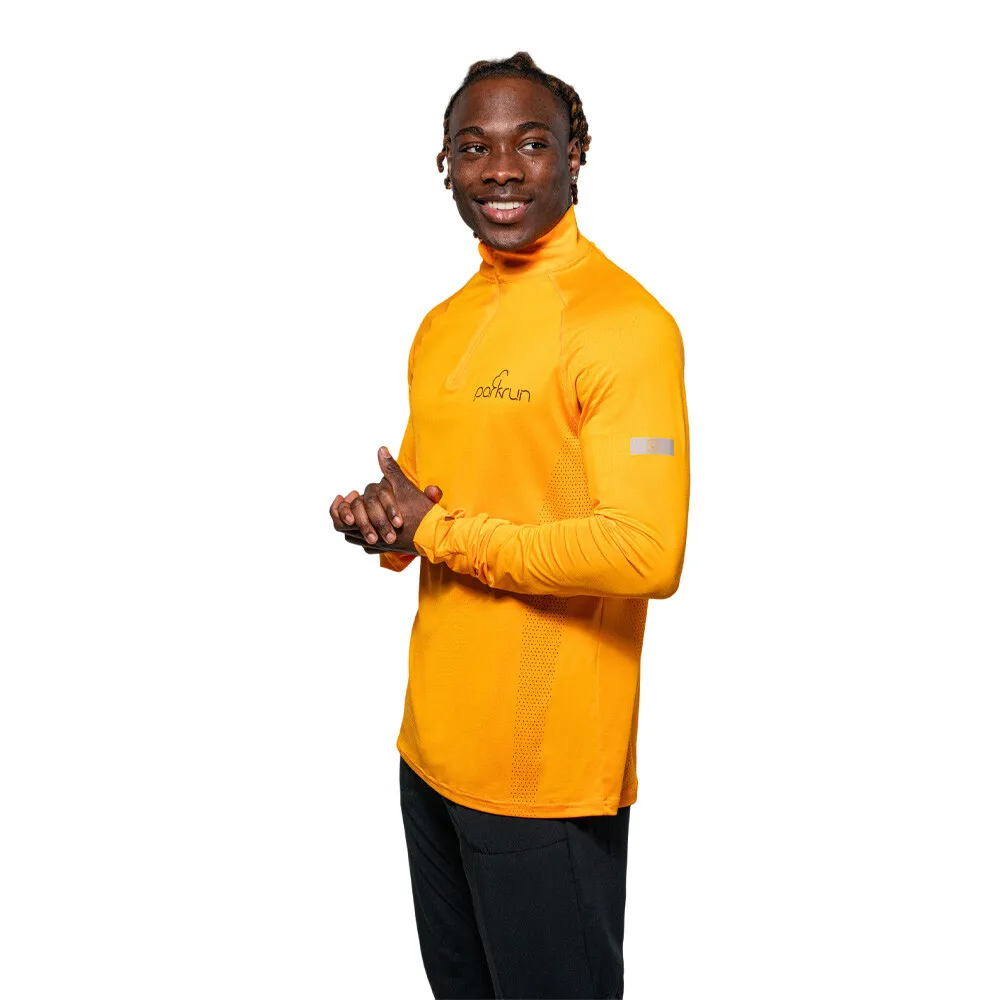 Parkrun Apricot parkrun Maglia con zip a 1/4 per uomo