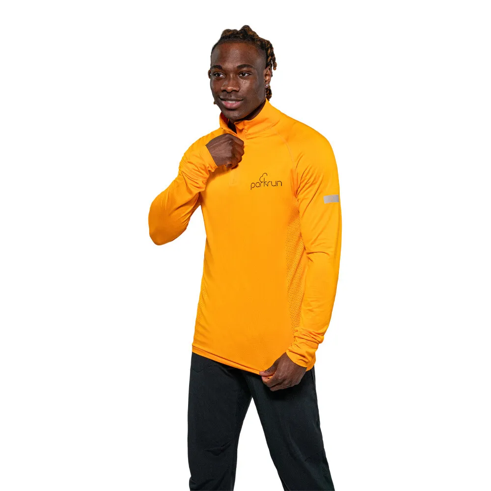 Parkrun Apricot parkrun Maglia con zip a 1/4 per uomo