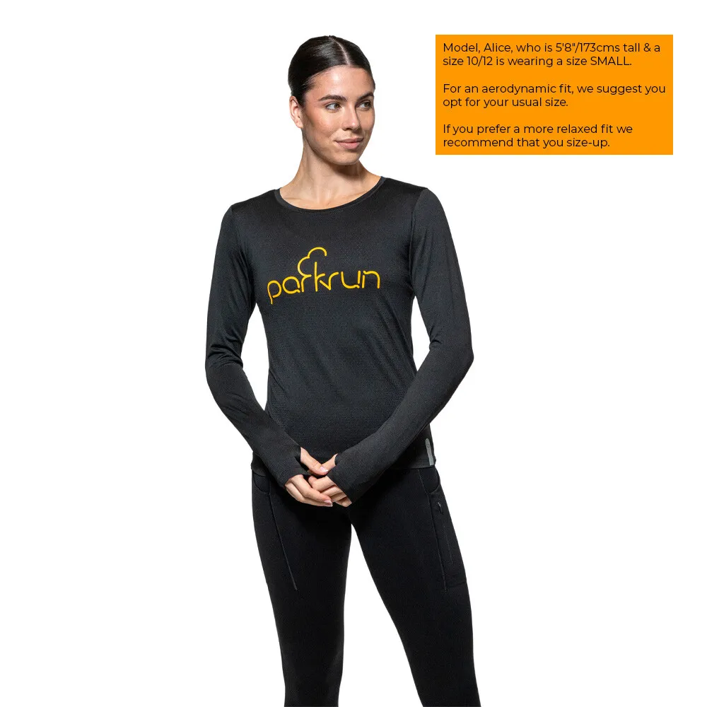 Parkrun Apricot parkrun Maglietta a maniche lunghe per donna