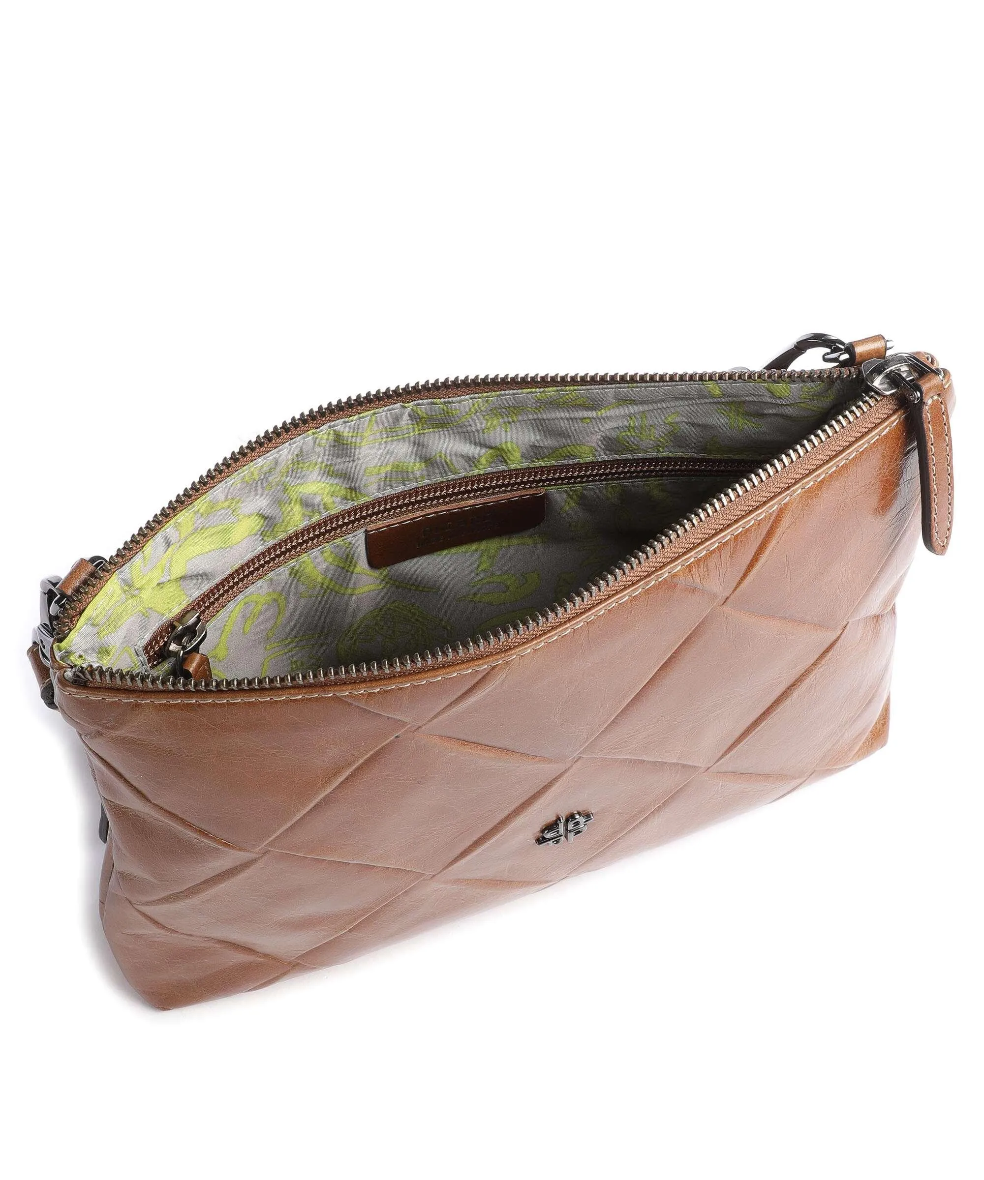  Picard Carre Borsa a tracolla pelle di vacchetta goffrata cognac  