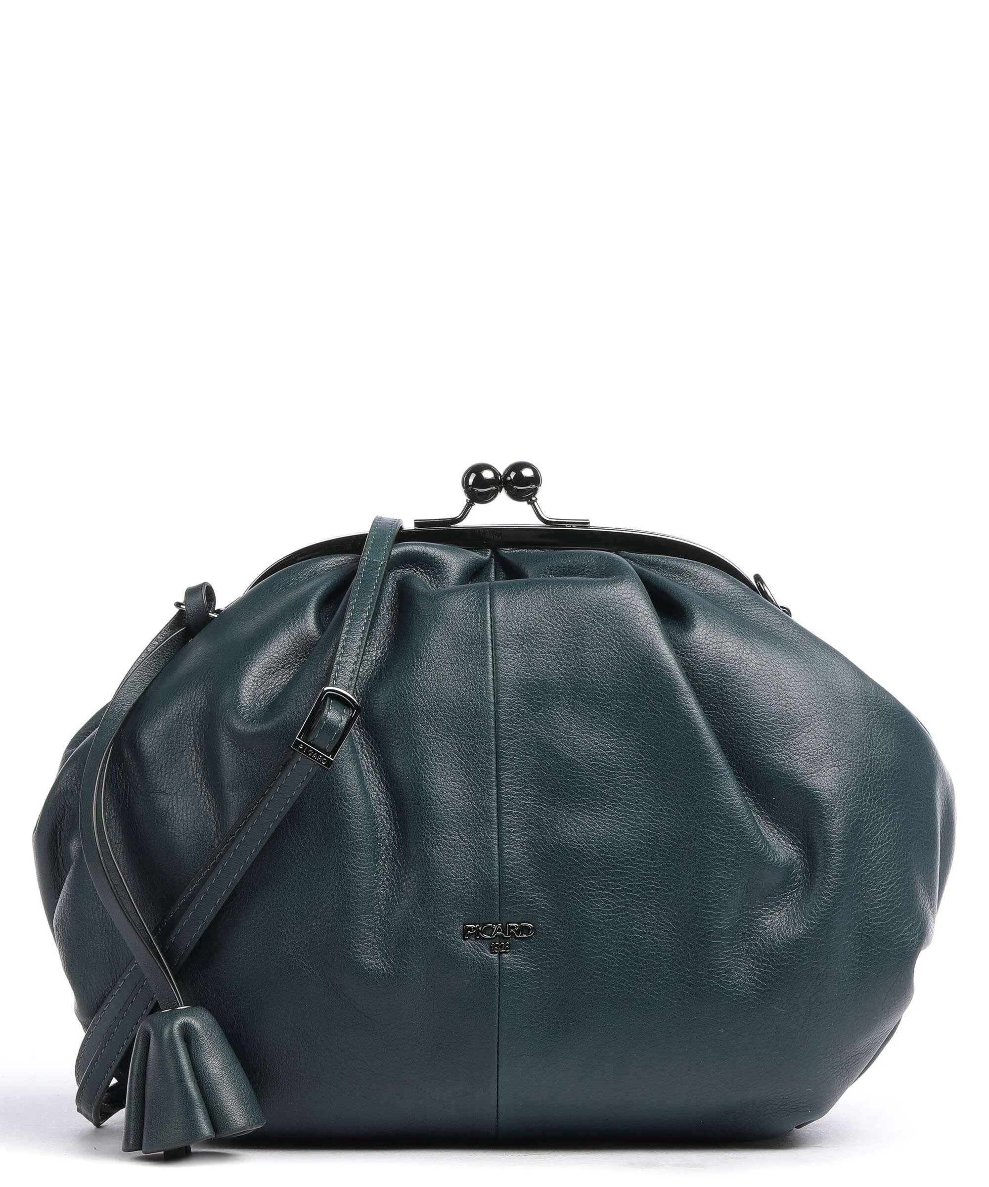  Picard Friday Borsa a tracolla pelle di vacchetta finemente grana verde scuro  