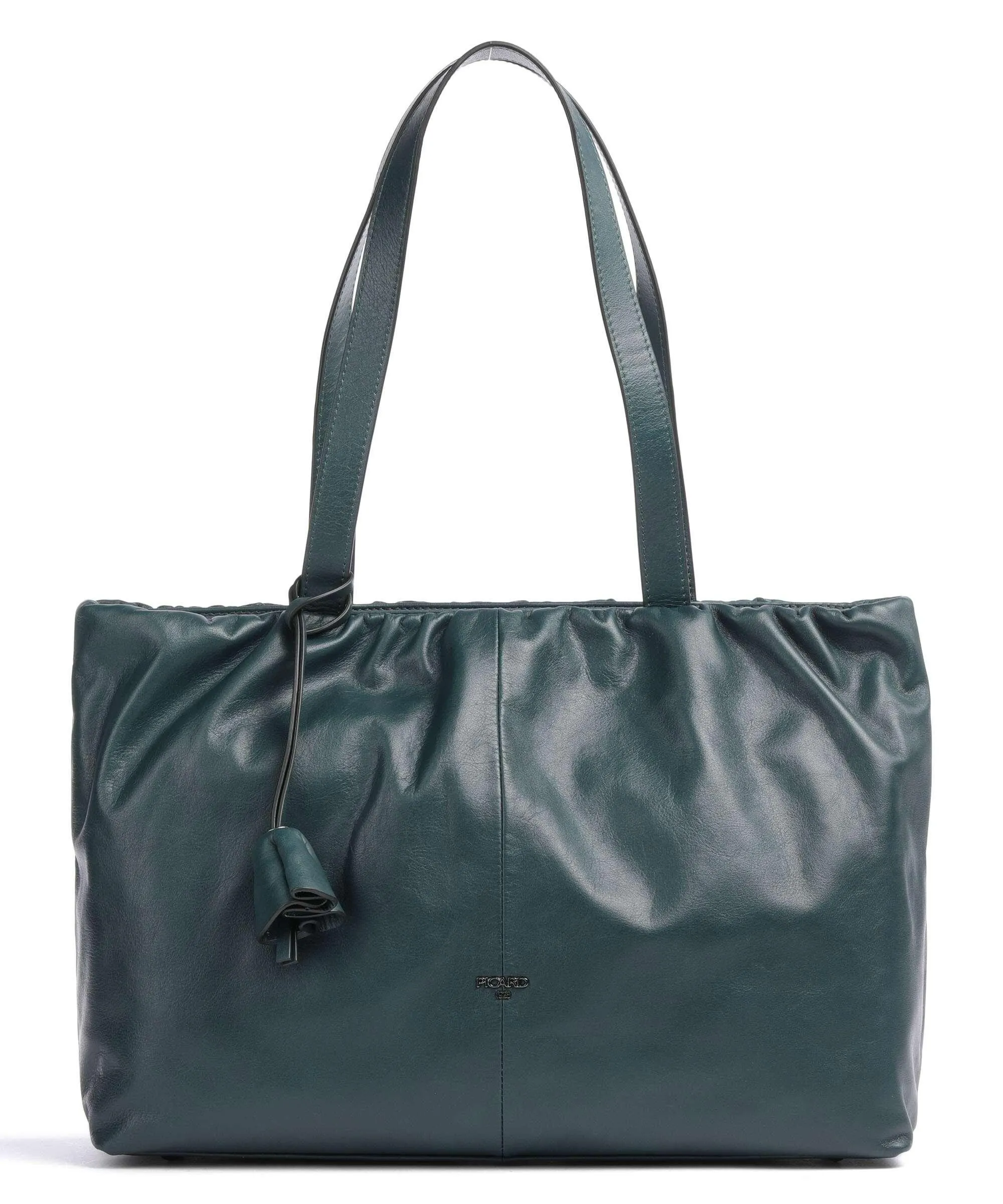  Picard Friday Borsa shopper morbida pelle bovina verde scuro  