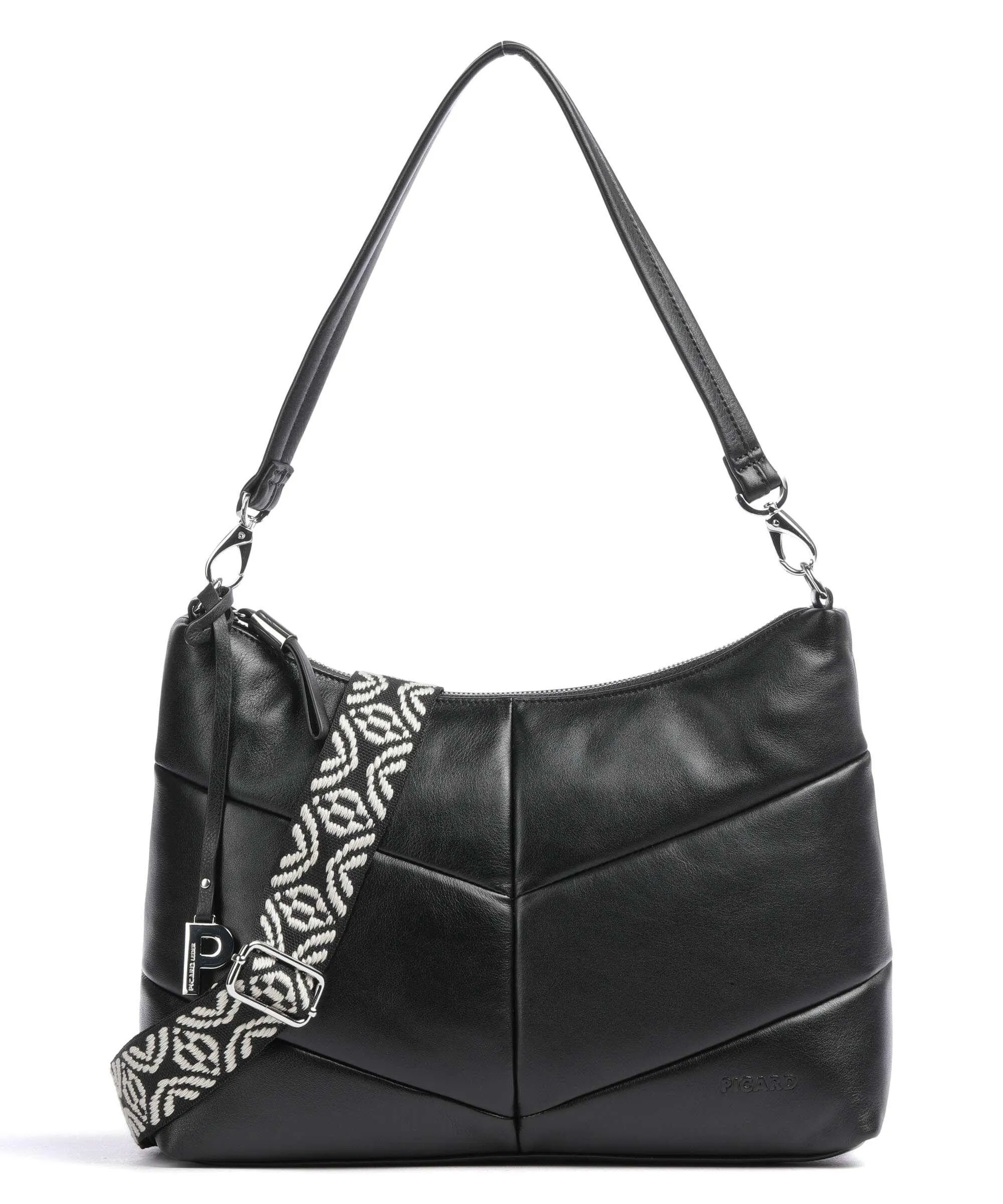  Picard Warm Up Borsa hobo morbida pelle bovina nero  