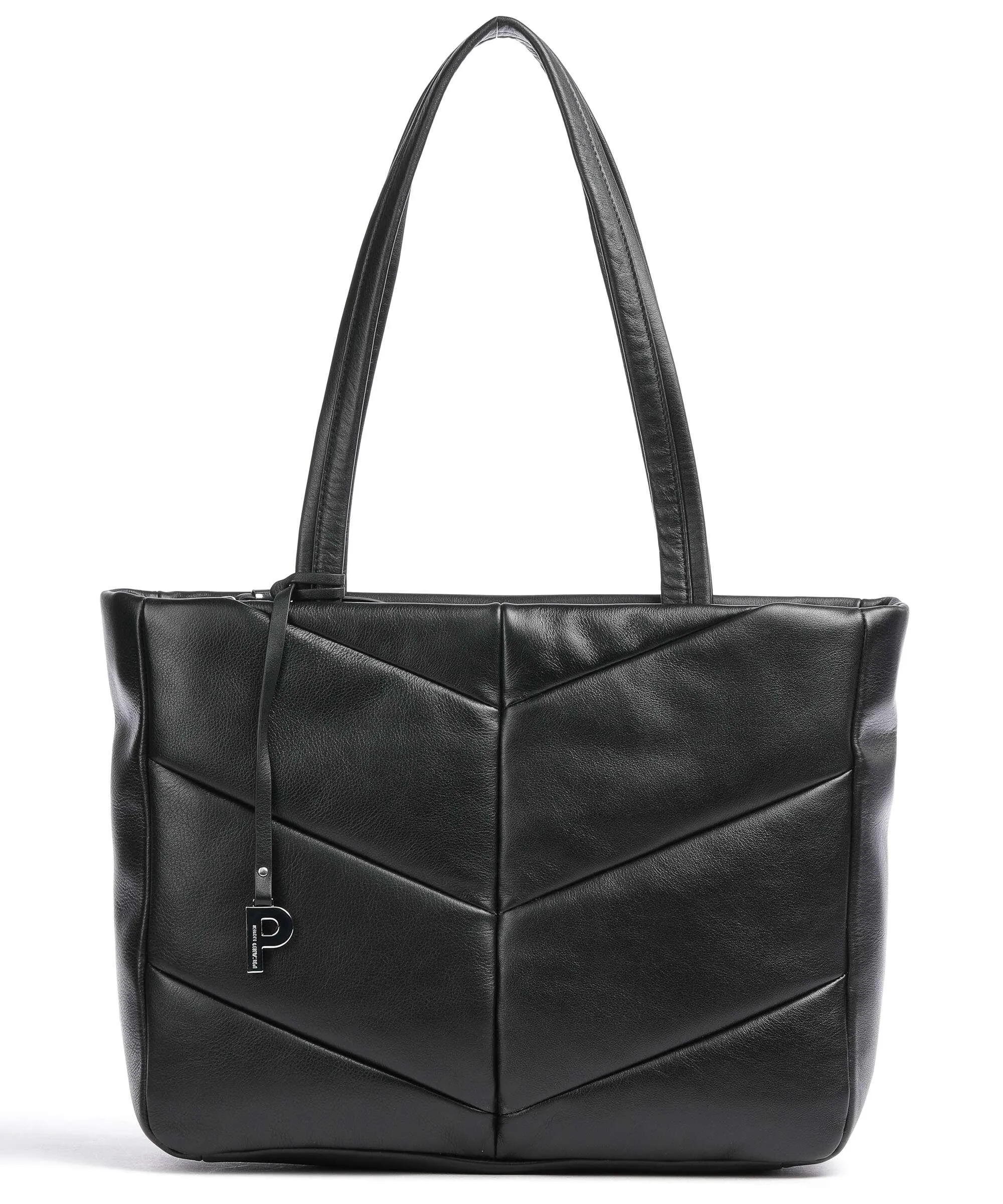  Picard Warm Up Borsa shopper pelle di vacchetta finemente grana nero  