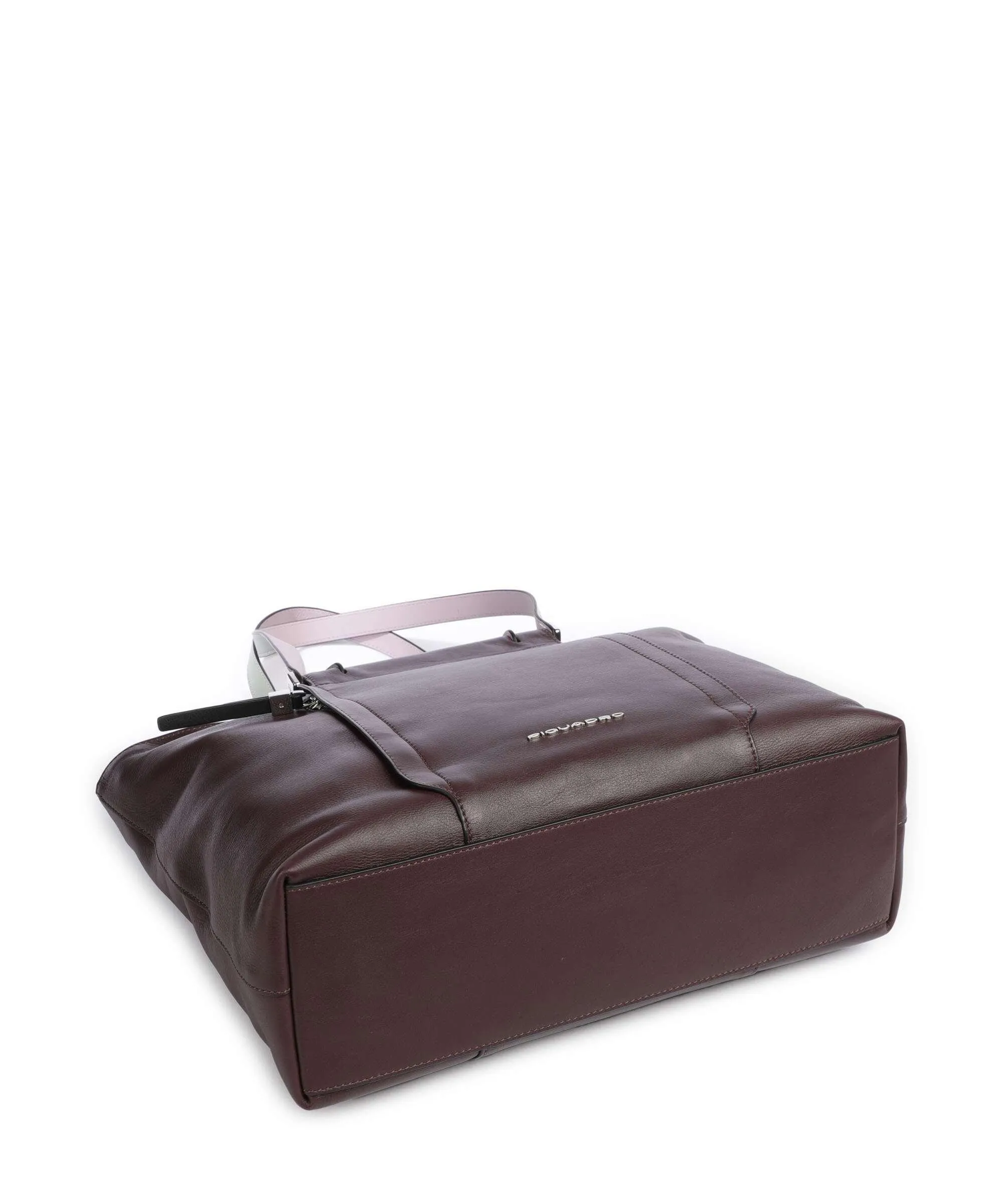  Piquadro Circle Borsa shopper 15″ pelle di vacchetta finemente grana melanzana  