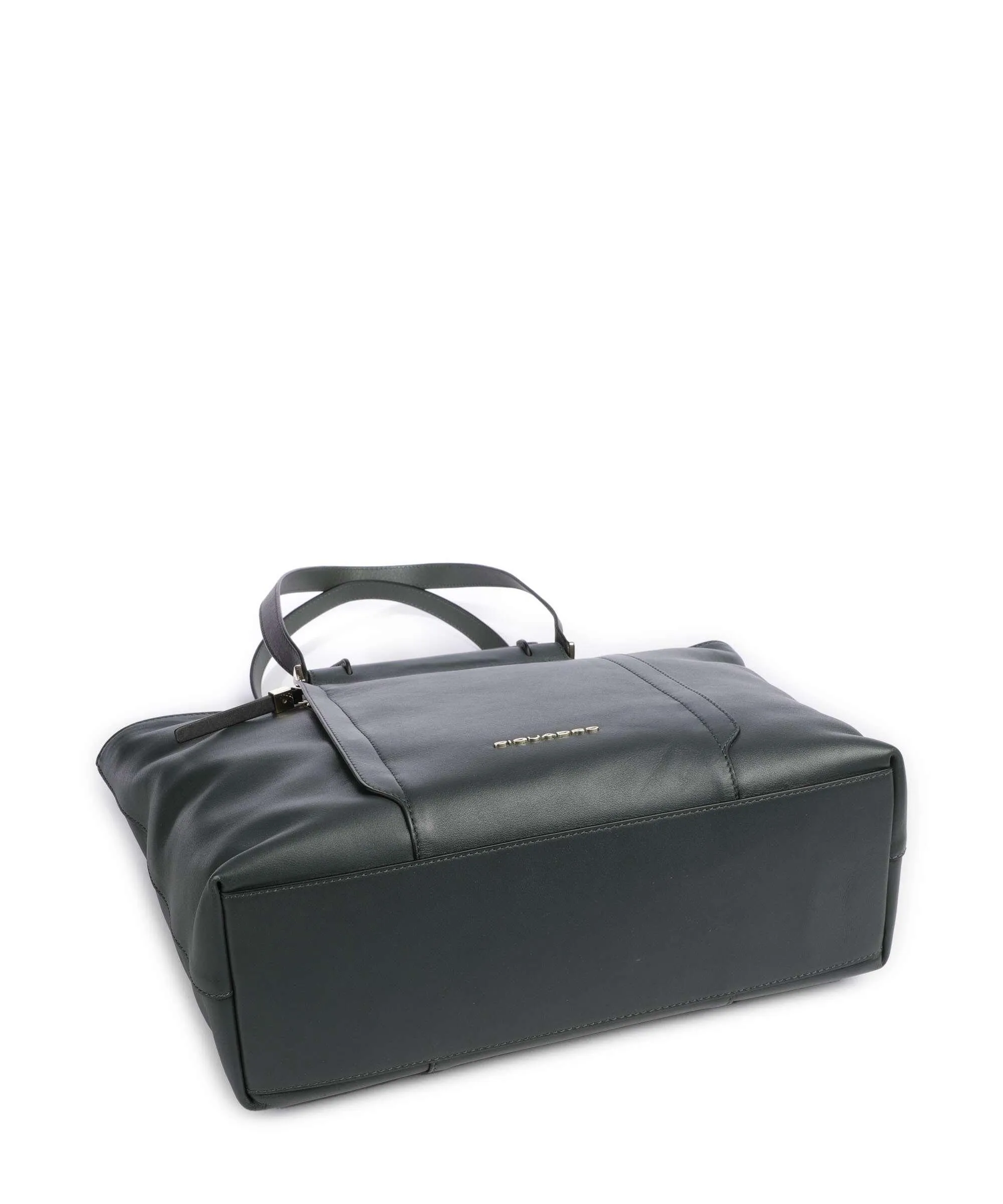  Piquadro Circle Borsa shopper 15″ pelle di vacchetta finemente grana verde scuro  