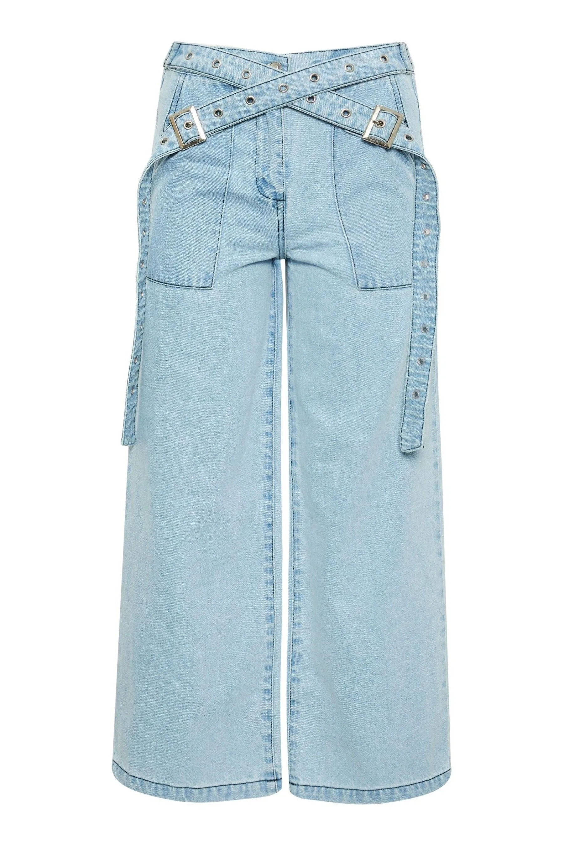 PixieGirl Petite - Jeans con cintura con incrocio