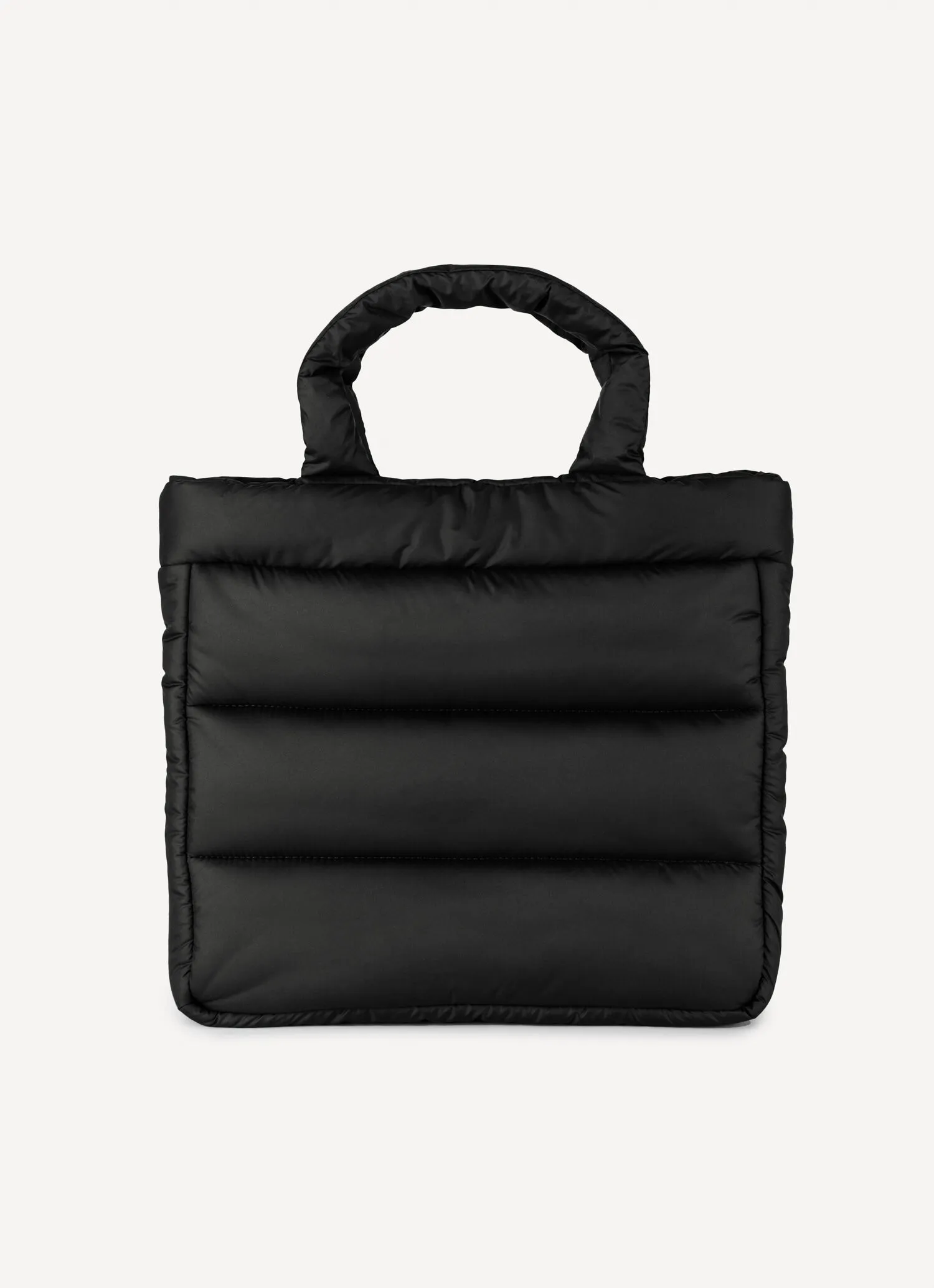 Quilted and padded shopper bag