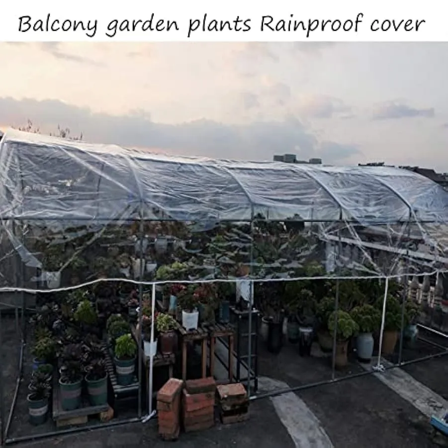 QYRKYP Tarpaulin Trasparente Impermeabile da Esterno e Coperto per Impieghi Pesanti, Tenda in Pvc Tarps Panno Pieghevole Imperme