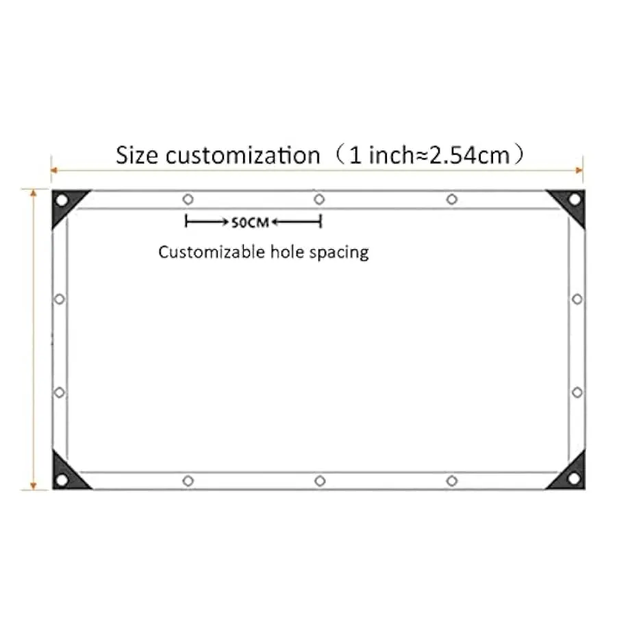 QYRKYP Tarpaulin Trasparente Impermeabile da Esterno e Coperto per Impieghi Pesanti, Tenda in Pvc Tarps Panno Pieghevole Imperme