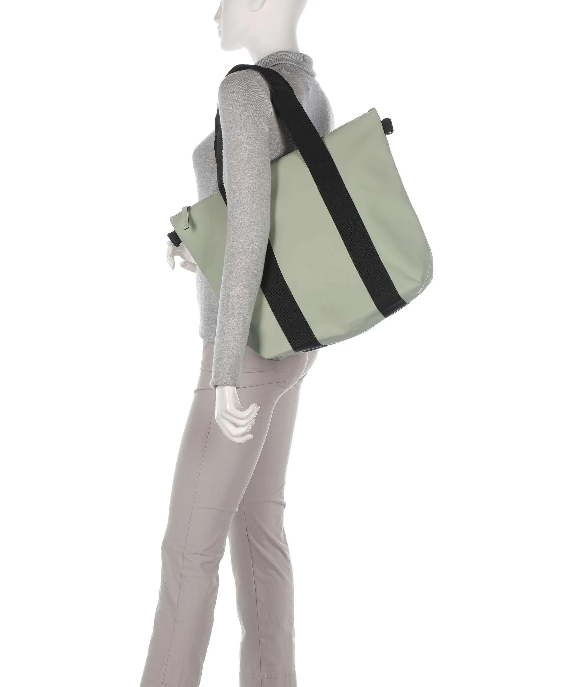 Rains Mini Borsa shopper poliestere, poliuretano verde chiaro  
