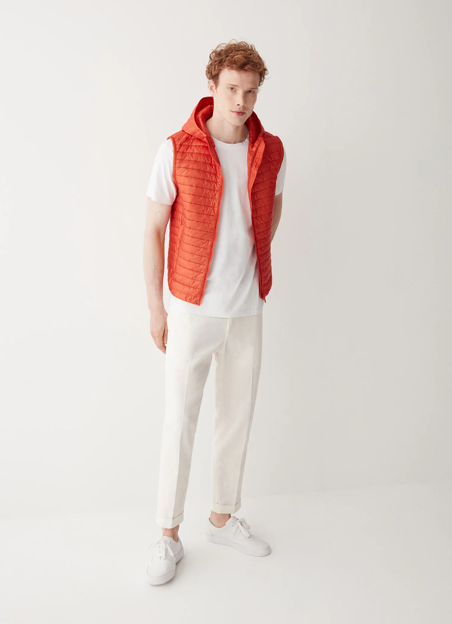 Recycled Essentials hooded gilet