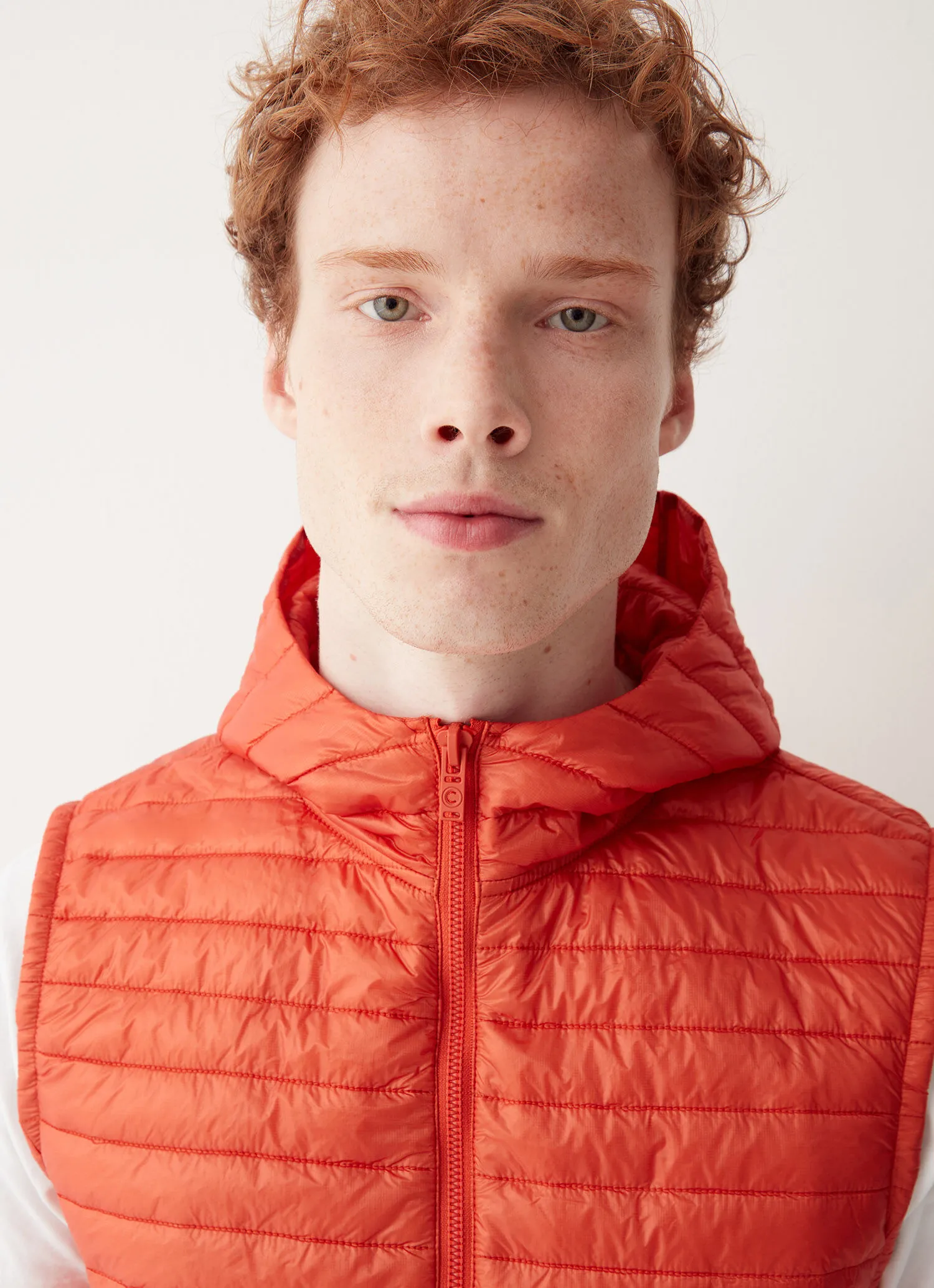 Recycled Essentials hooded gilet