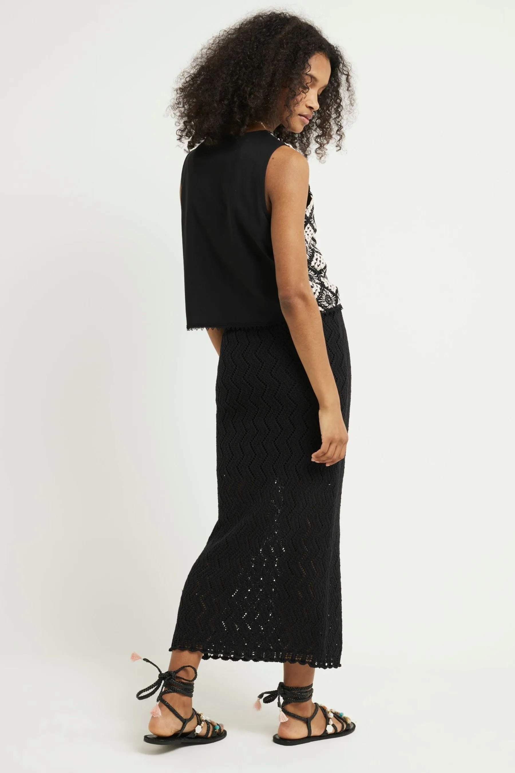 River Island - Gilet all'uncinetto