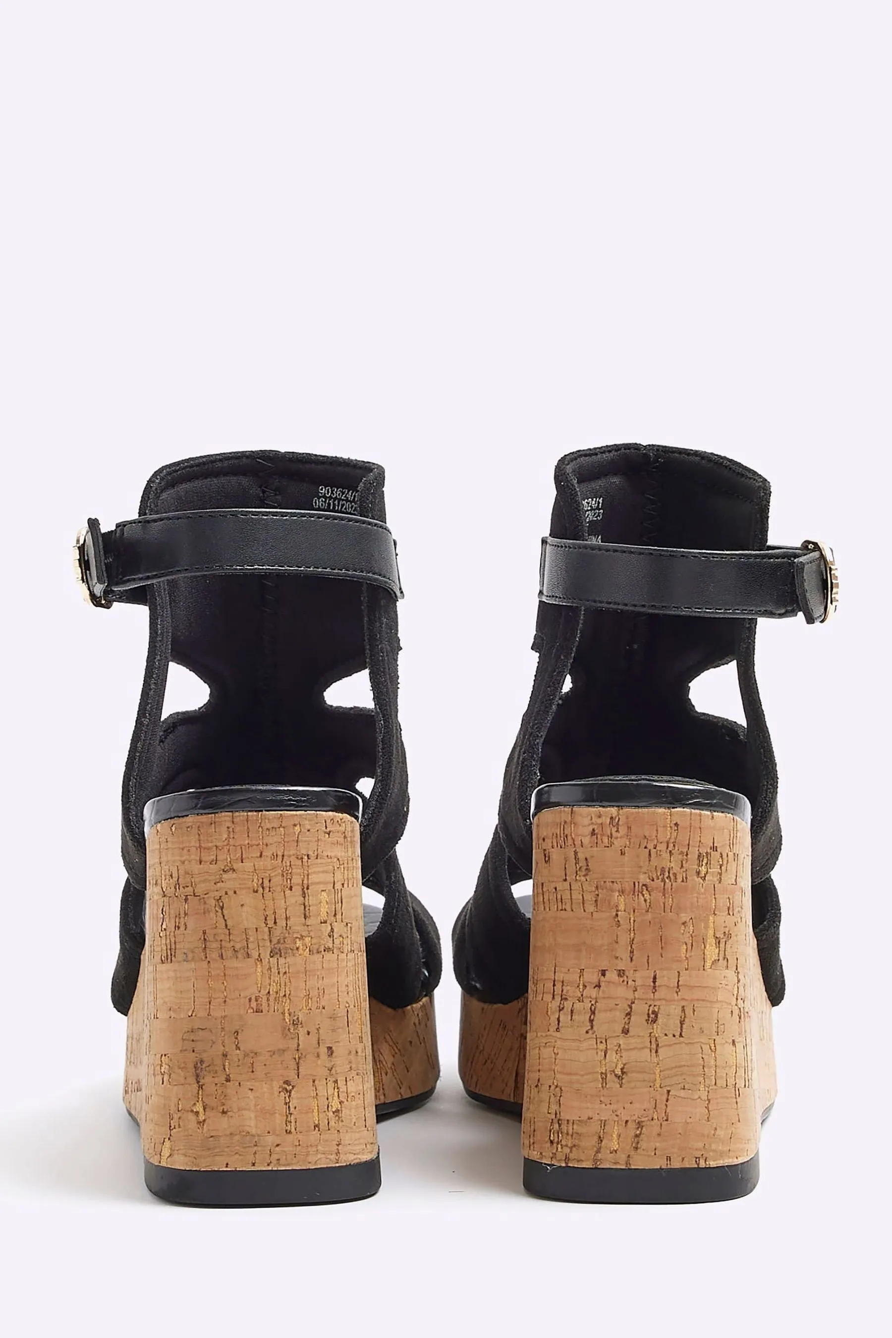 River Island - Scarpe Stivali con zeppa e cut-out