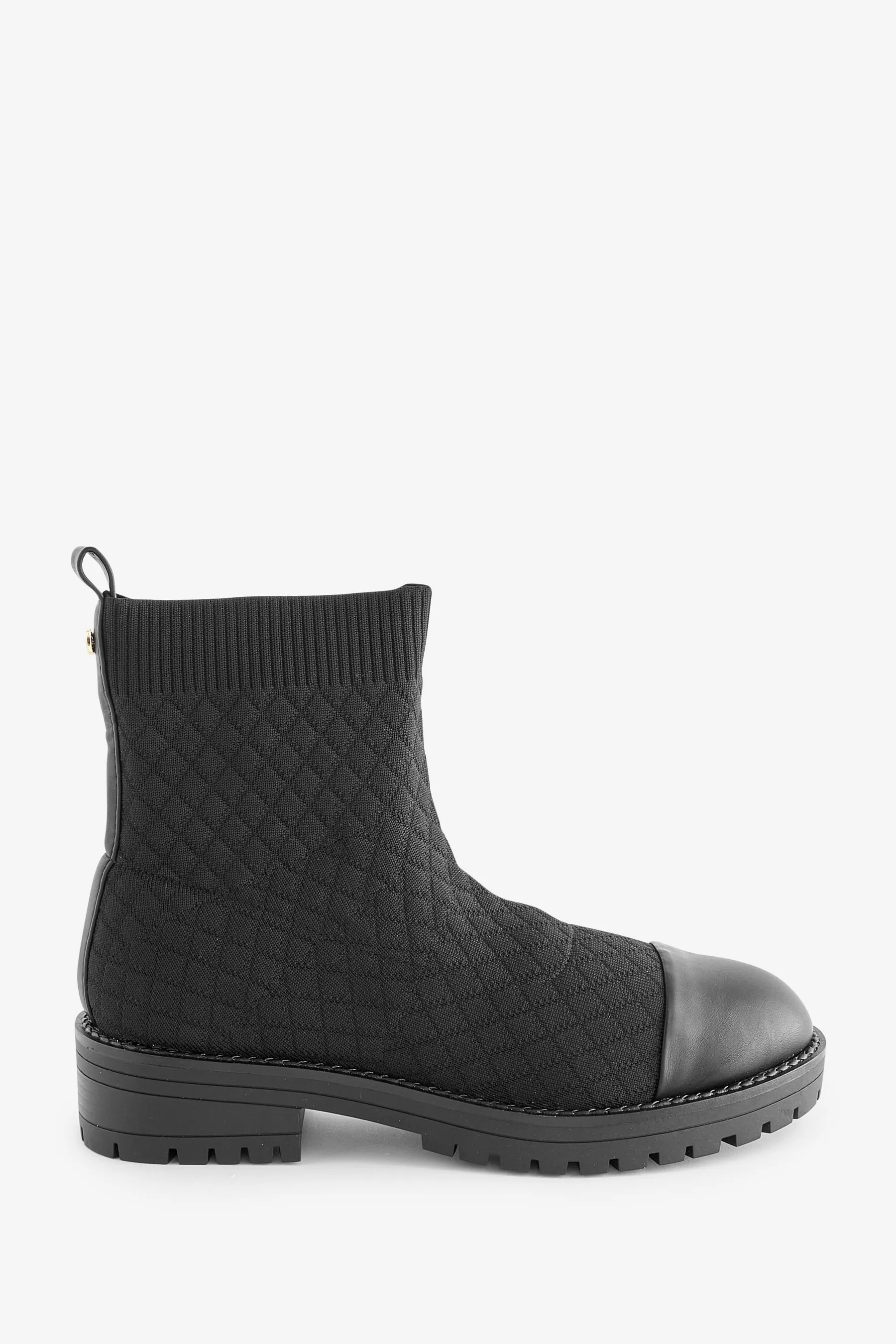 River Island Vestibilità ampia - Stivali a calzino trapuntato