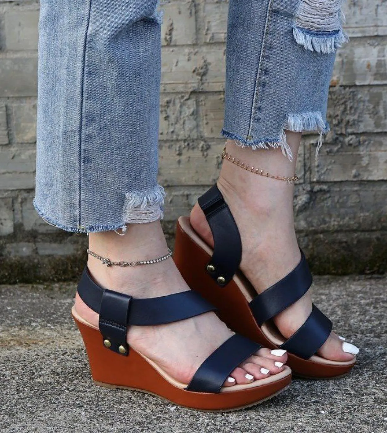 Sandali da donna Sandali con zeppa con plateau Estate Slip On Ladies Scarpe con tacco alto Fashion Open Toe Calzature femminili