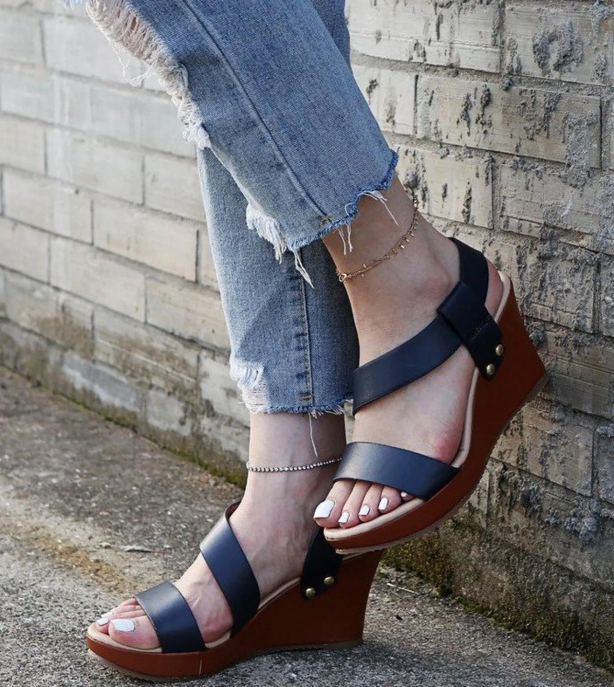 Sandali da donna Sandali con zeppa con plateau Estate Slip On Ladies Scarpe con tacco alto Fashion Open Toe Calzature femminili