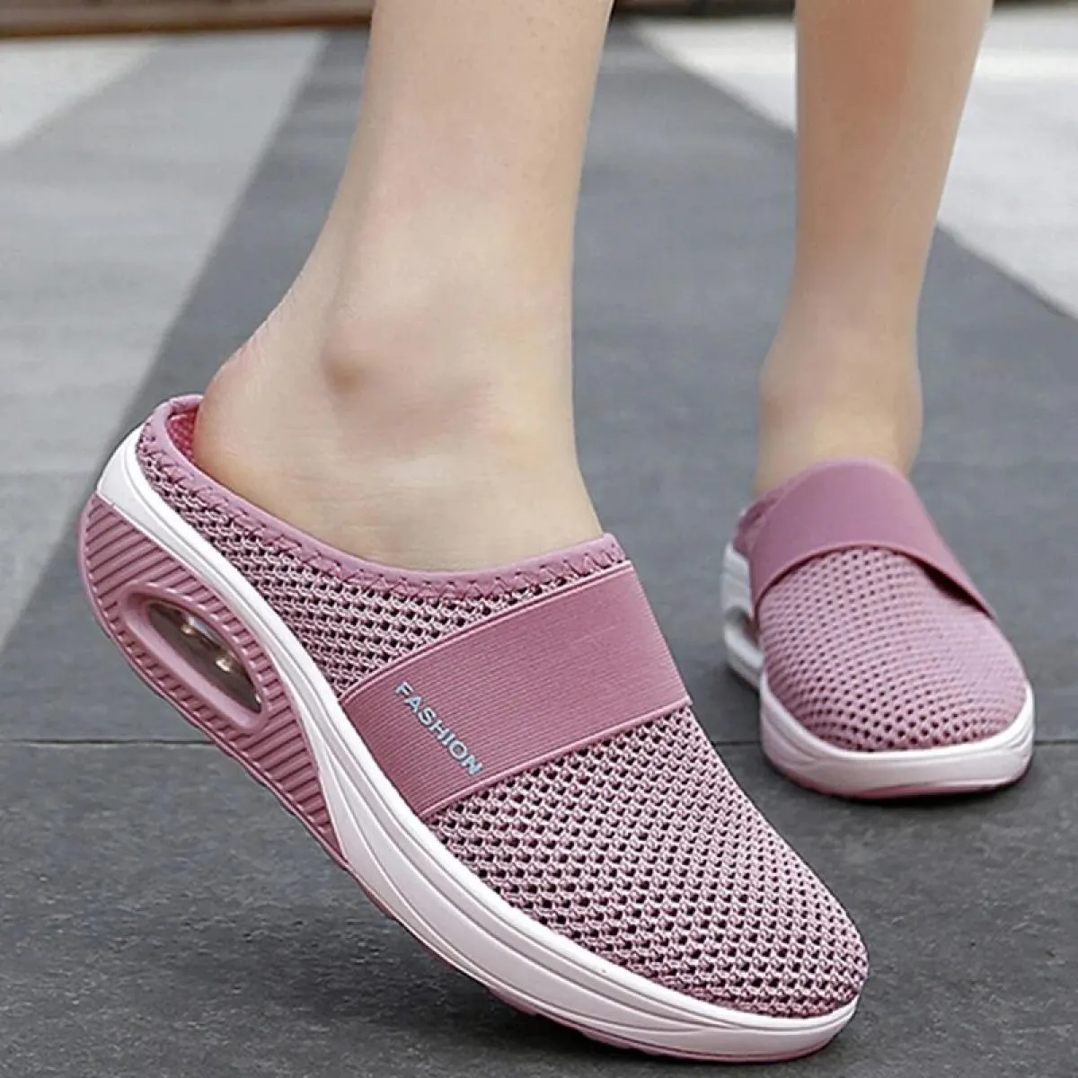 Sandali da donna Scarpe con zeppa alla moda Scarpe con plateau Scivoli da donna Pantofole da donna Calzature da donna leggere in