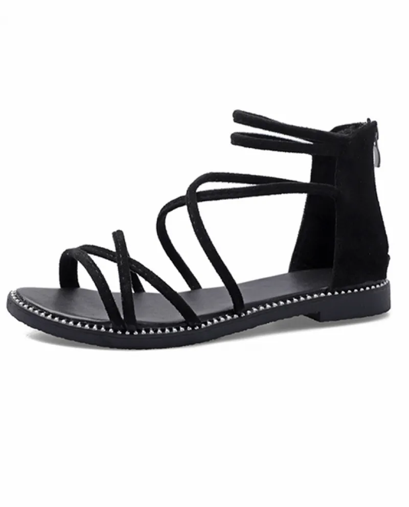 Sandali da donna Scarpe estive Sandali piatti da donna Scarpe da spiaggia Sandalias M