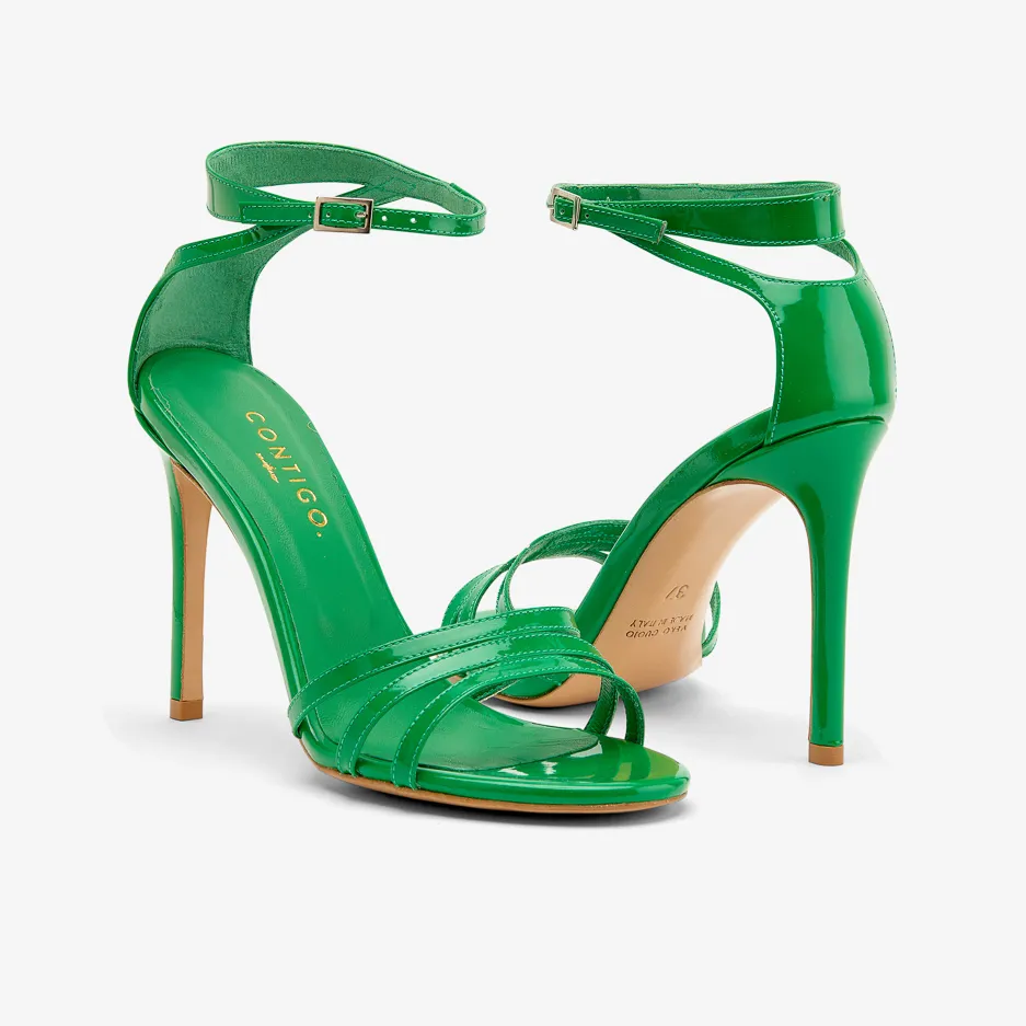 Sandalo Fascette Verde