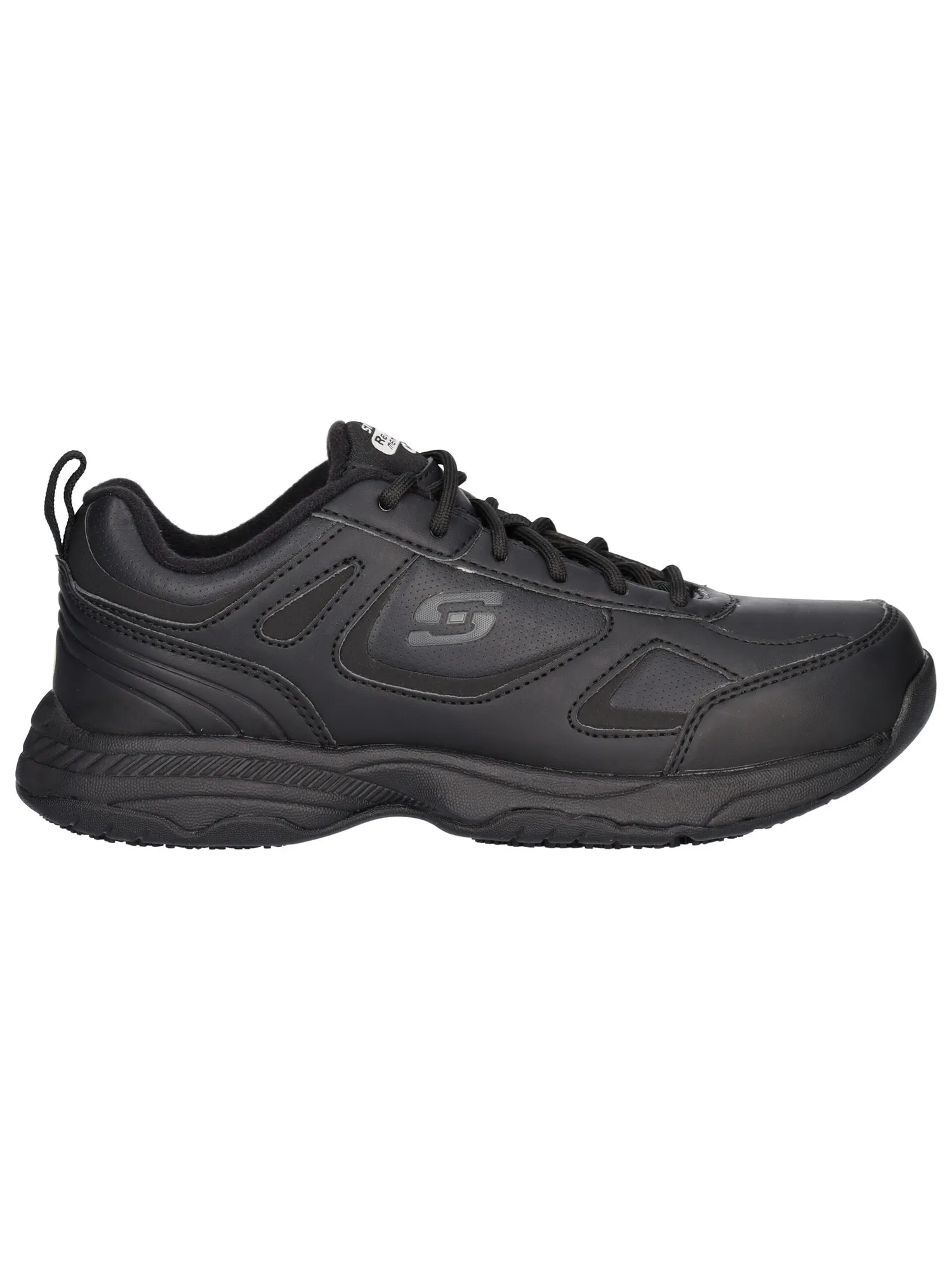 Scarpa da lavoro Skechers Relaxed Fit da donna nera