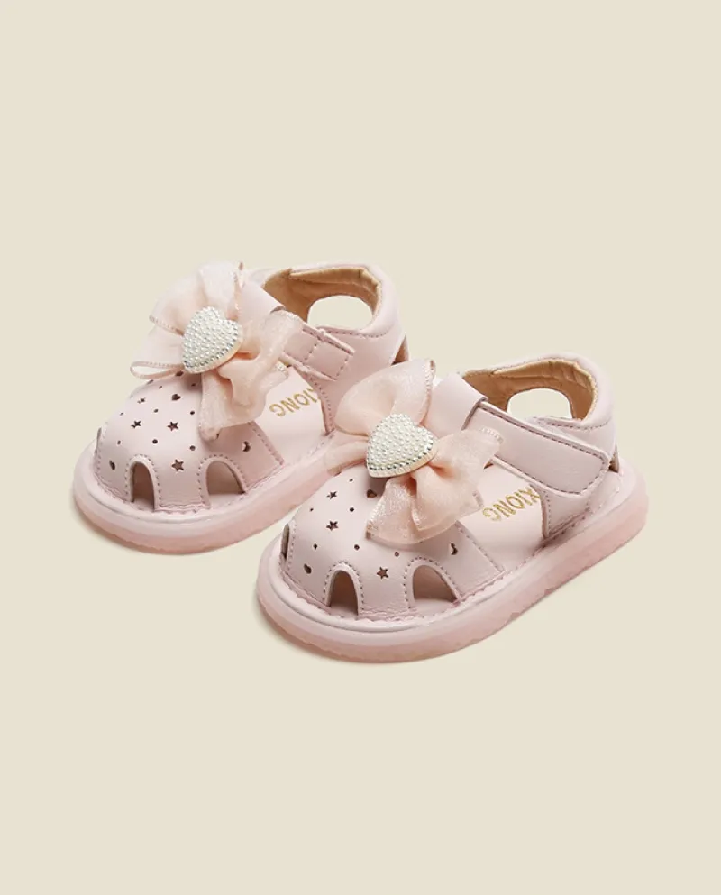 Scarpe da bambino in pelle da principessa femminile Scarpe da bambino con fondo morbido