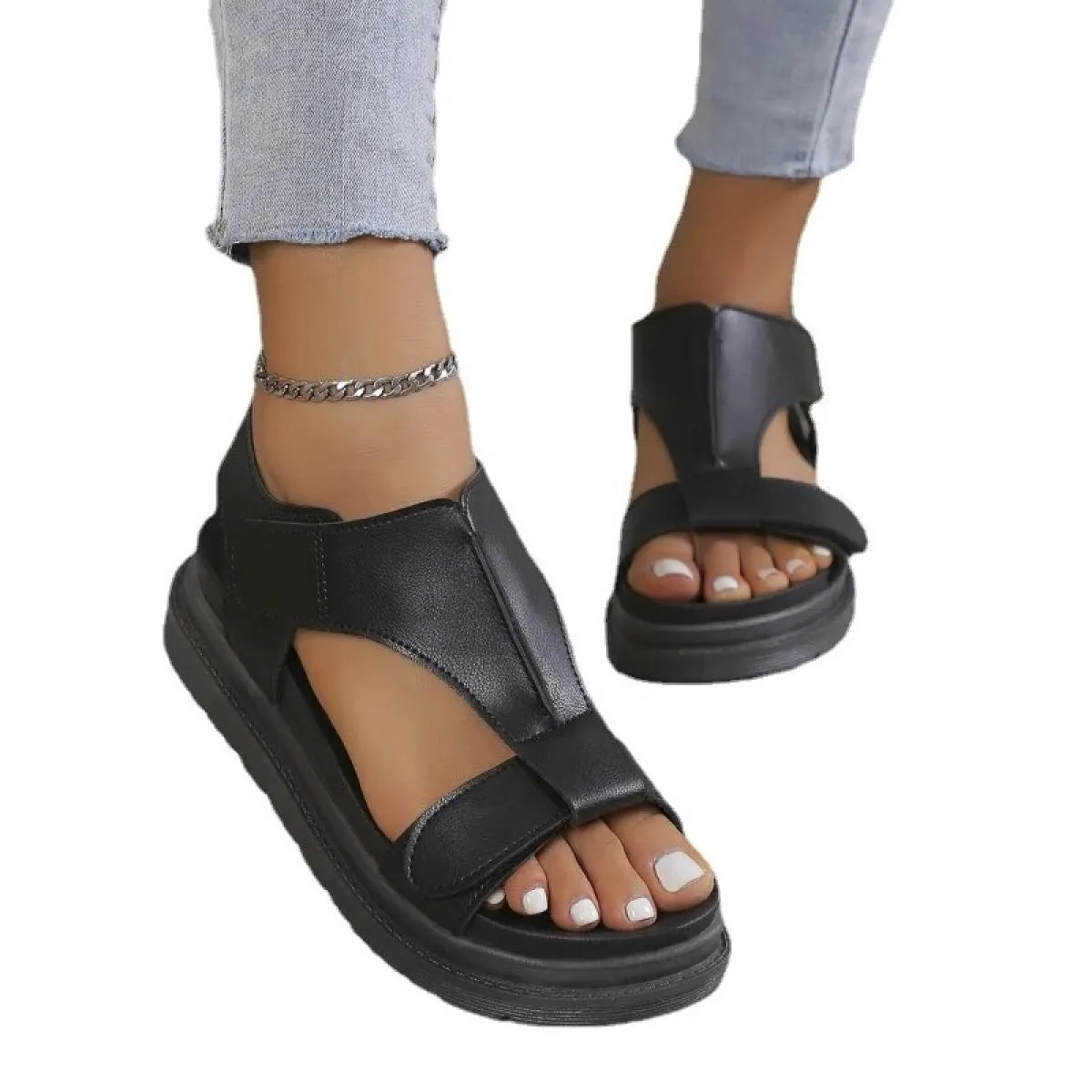 Scarpe da donna 2023 sandali da donna romani di alta qualità vendita calda sandali casual da donna scarpe con plateau a punta ap