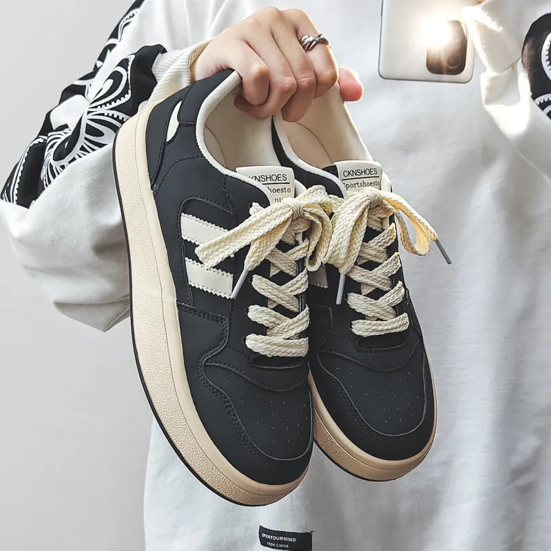 Scarpe da ginnastica casual piatte e traspiranti minimaliste da uomo