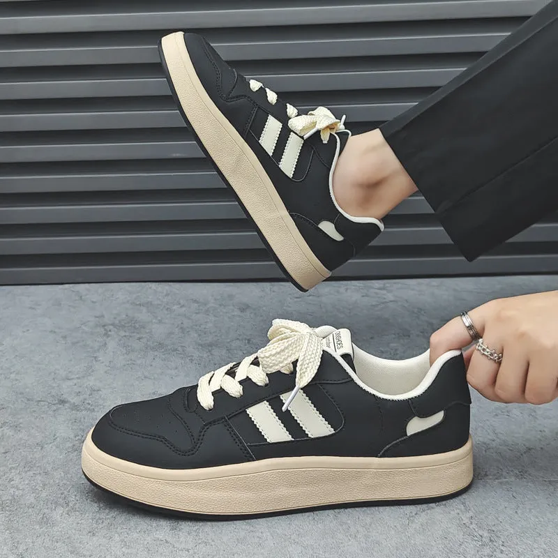 Scarpe da ginnastica casual piatte e traspiranti minimaliste da uomo