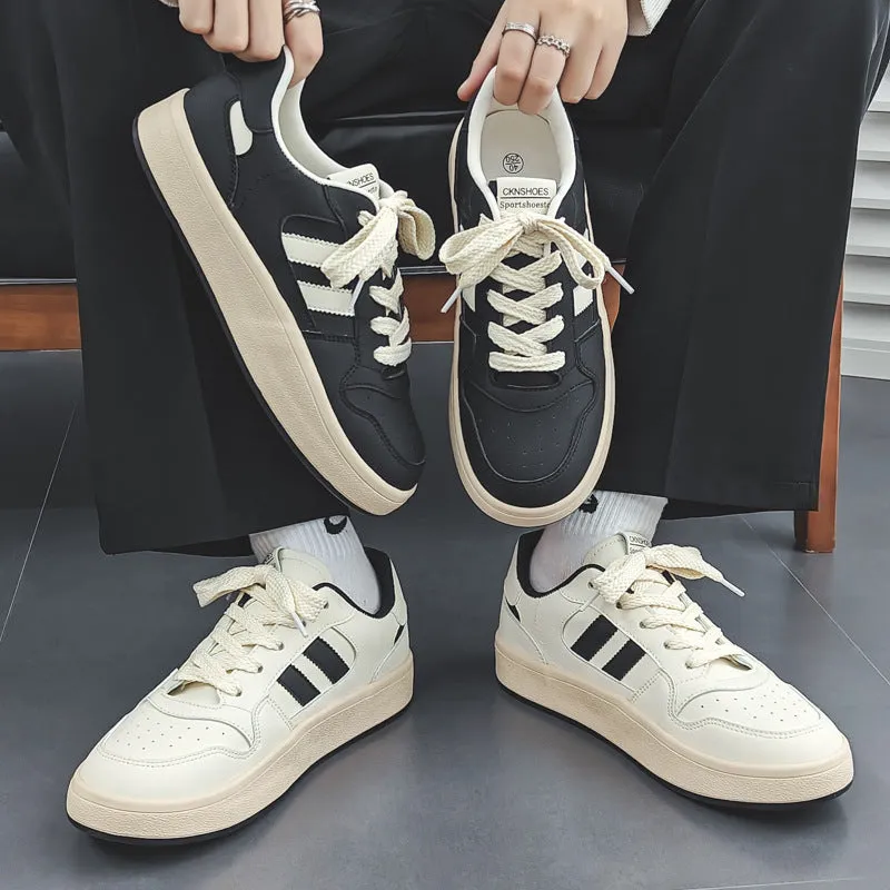 Scarpe da ginnastica casual piatte e traspiranti minimaliste da uomo