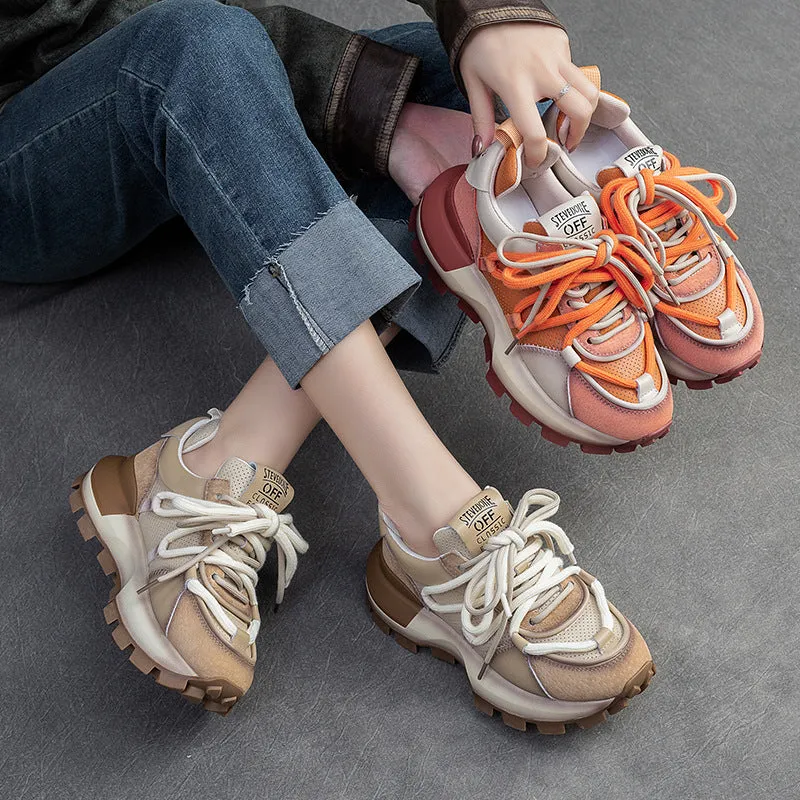 Scarpe da papà casual con colori alla moda da donna