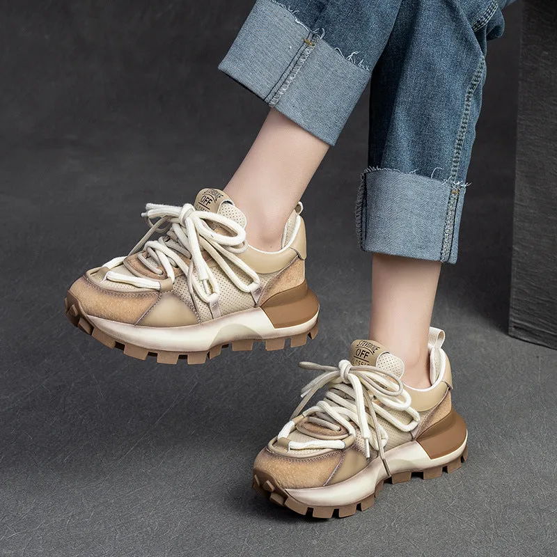 Scarpe da papà casual con colori alla moda da donna