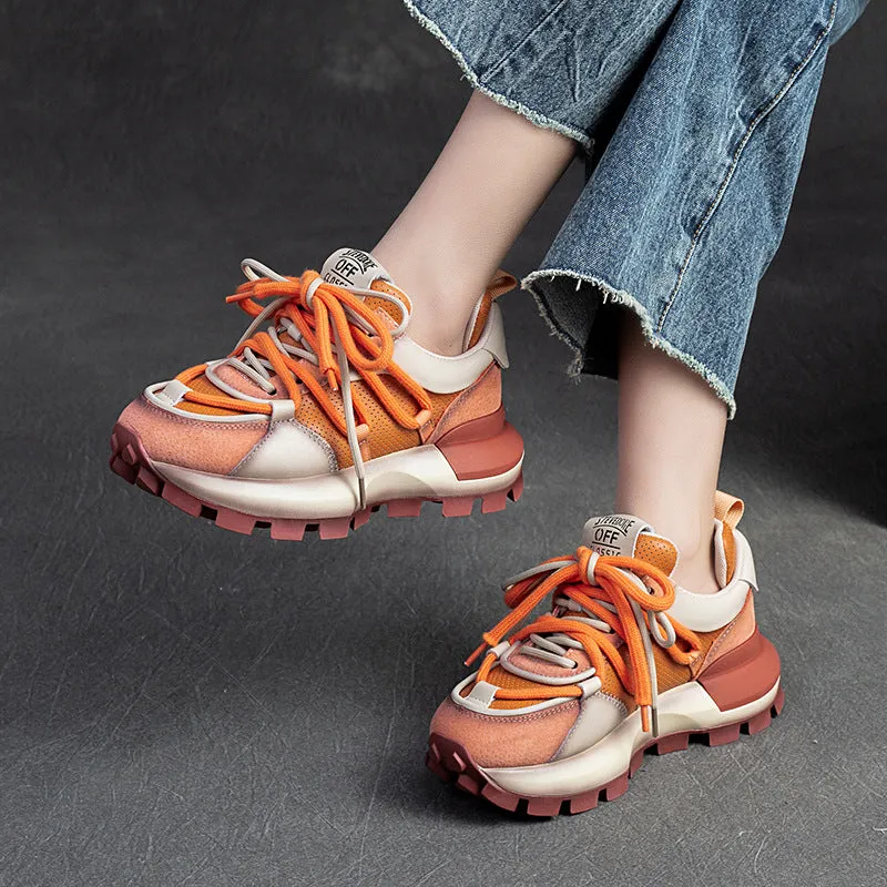 Scarpe da papà casual con colori alla moda da donna